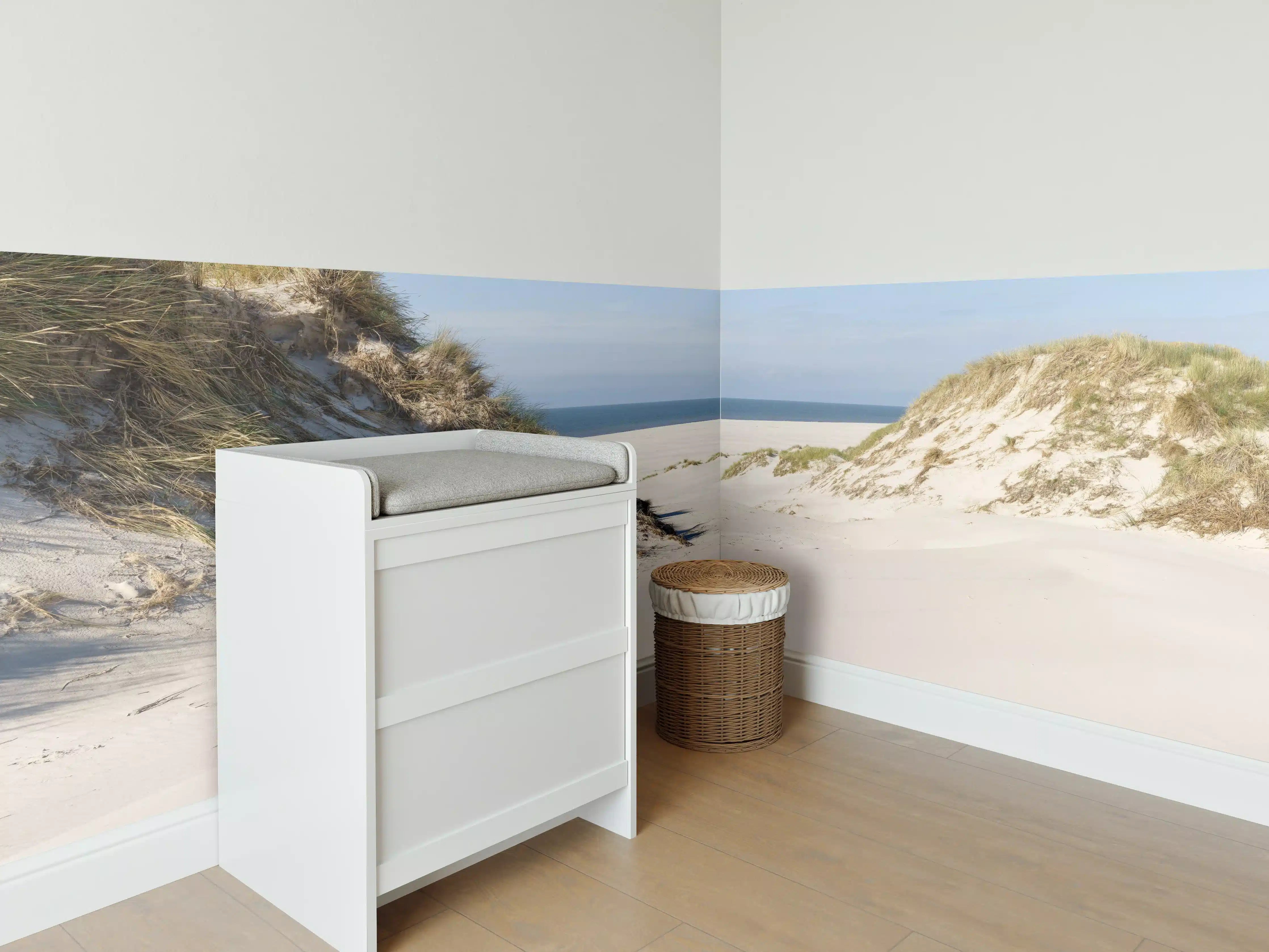 Babyzimmer Wandgestaltung - Idyllische Sanddüne am Meer