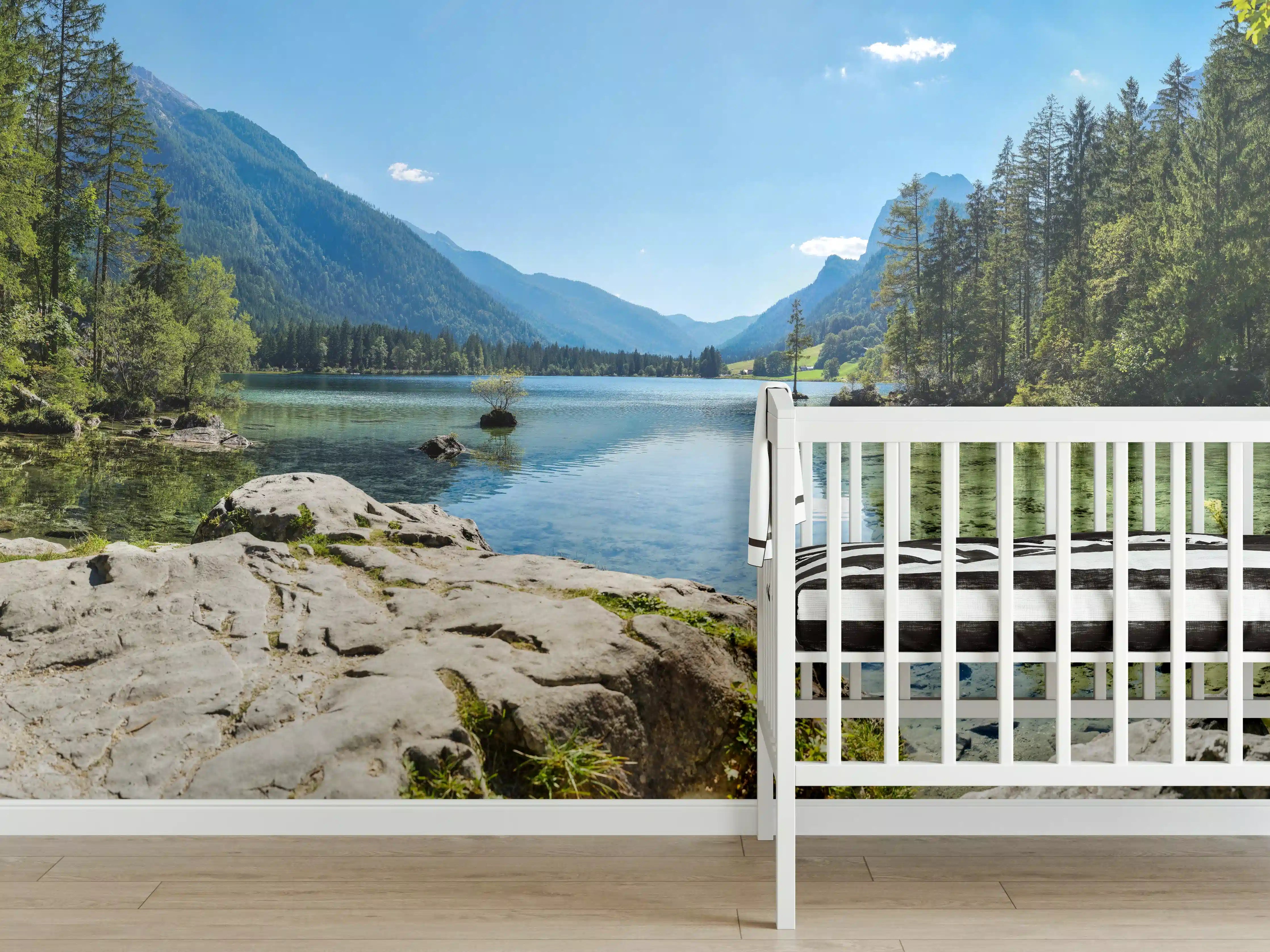 Babyzimmer Wandgestaltung - Idyllischer Königssee