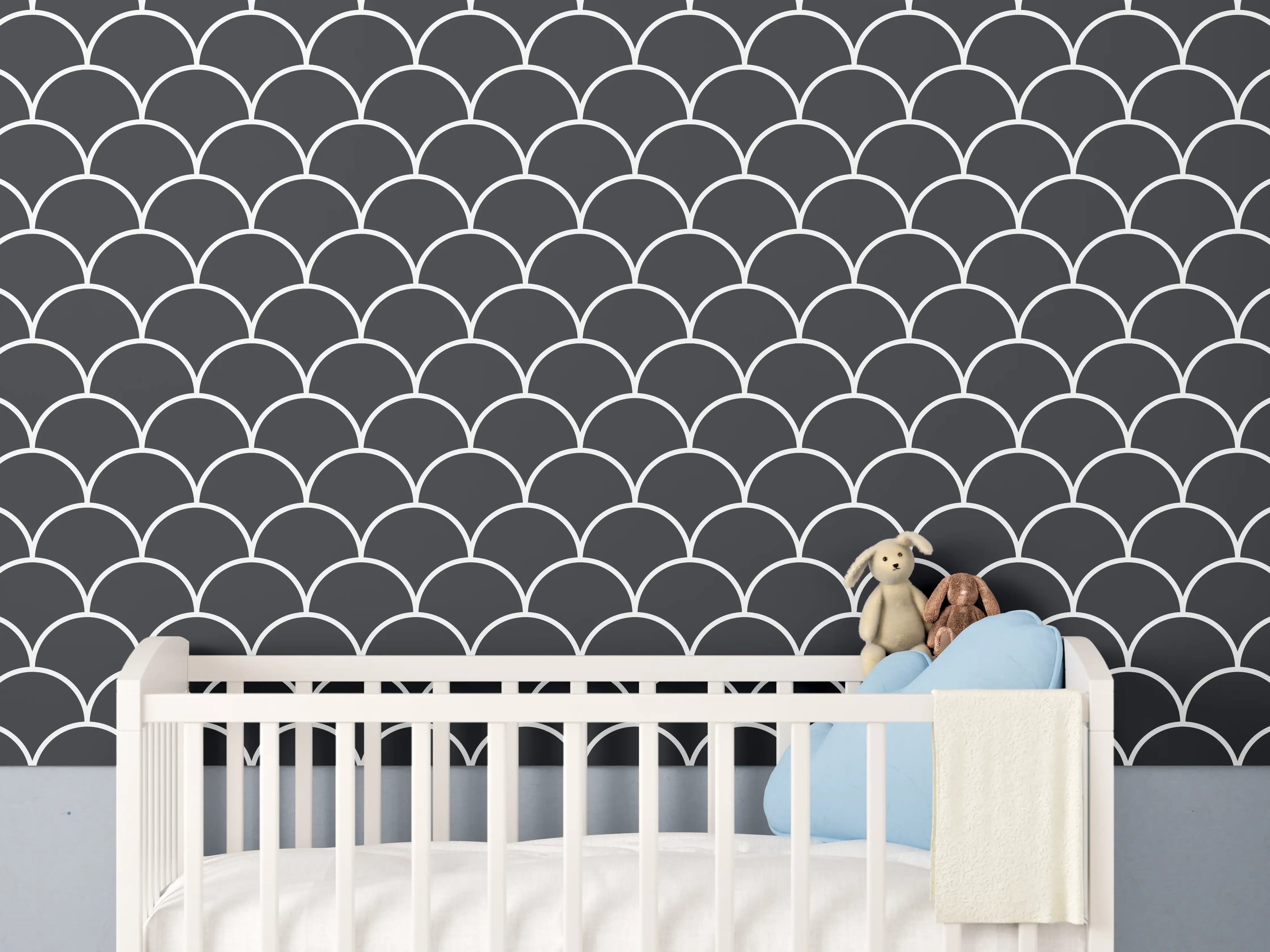 Babyzimmer Wandgestaltung - Imperfekte Eleganz - Carbone Dekor