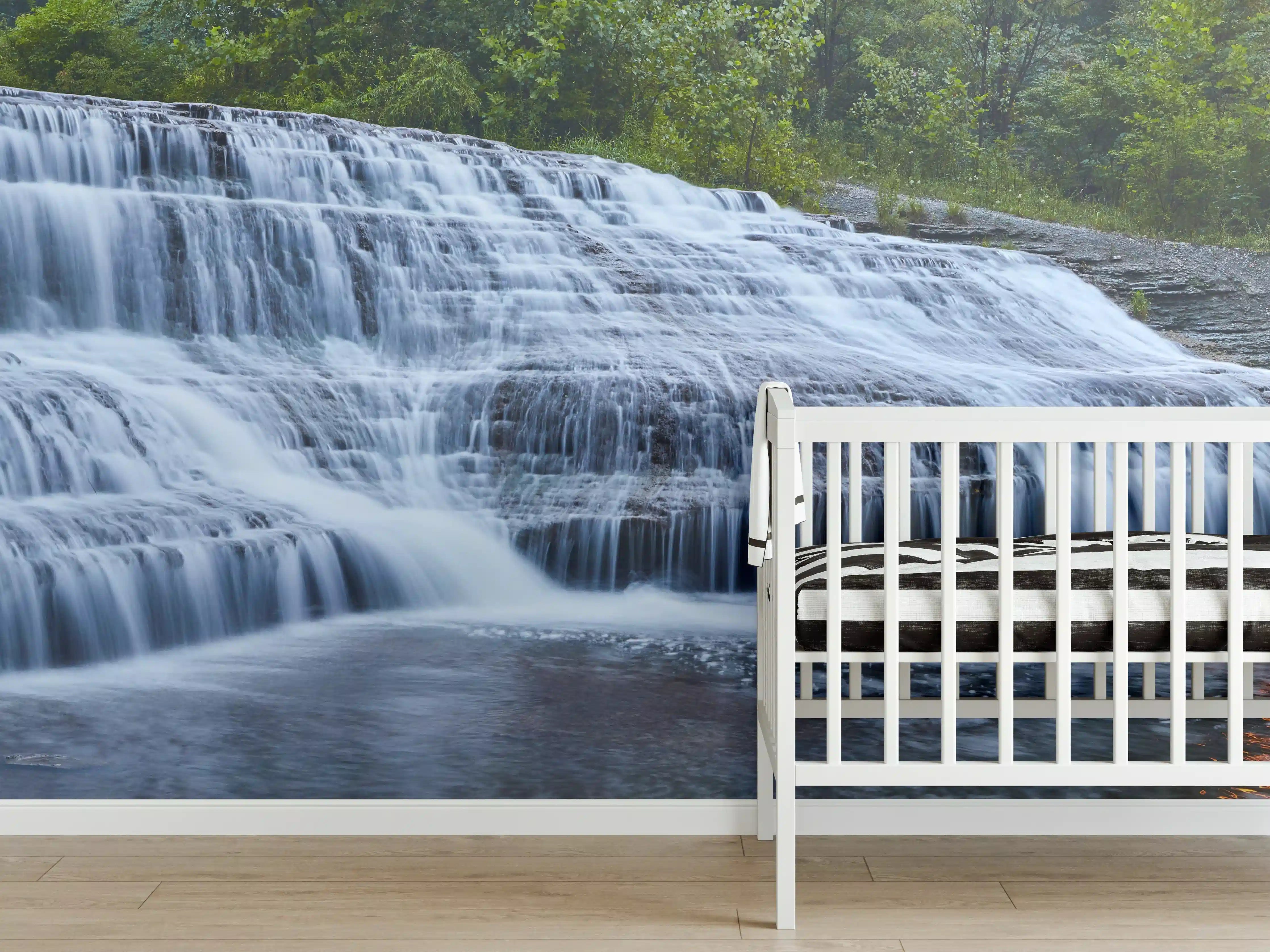 Babyzimmer Wandgestaltung - Indiana Wasserfall