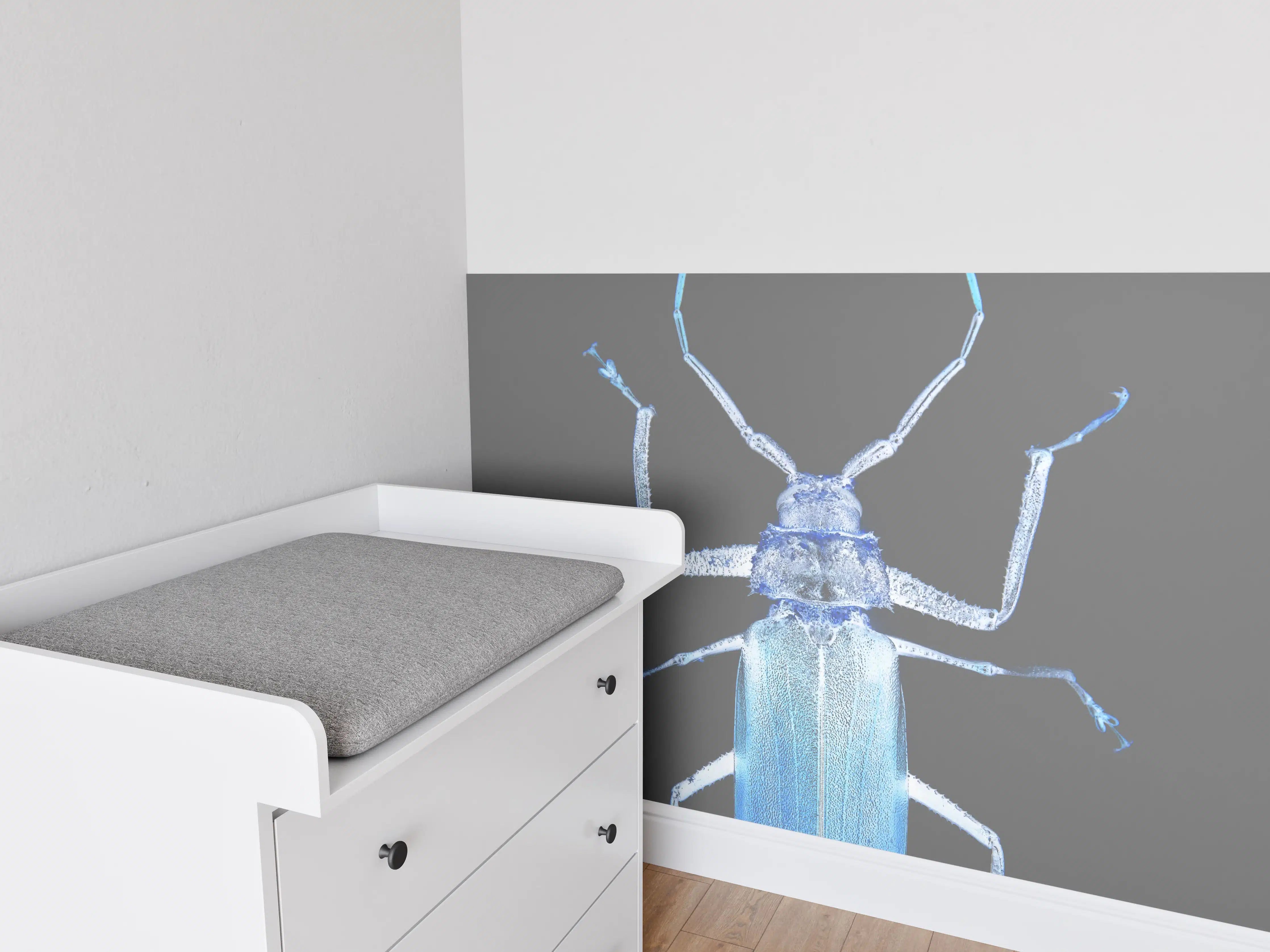 Babyzimmer Wandgestaltung - Insekt - Nahaufnahme