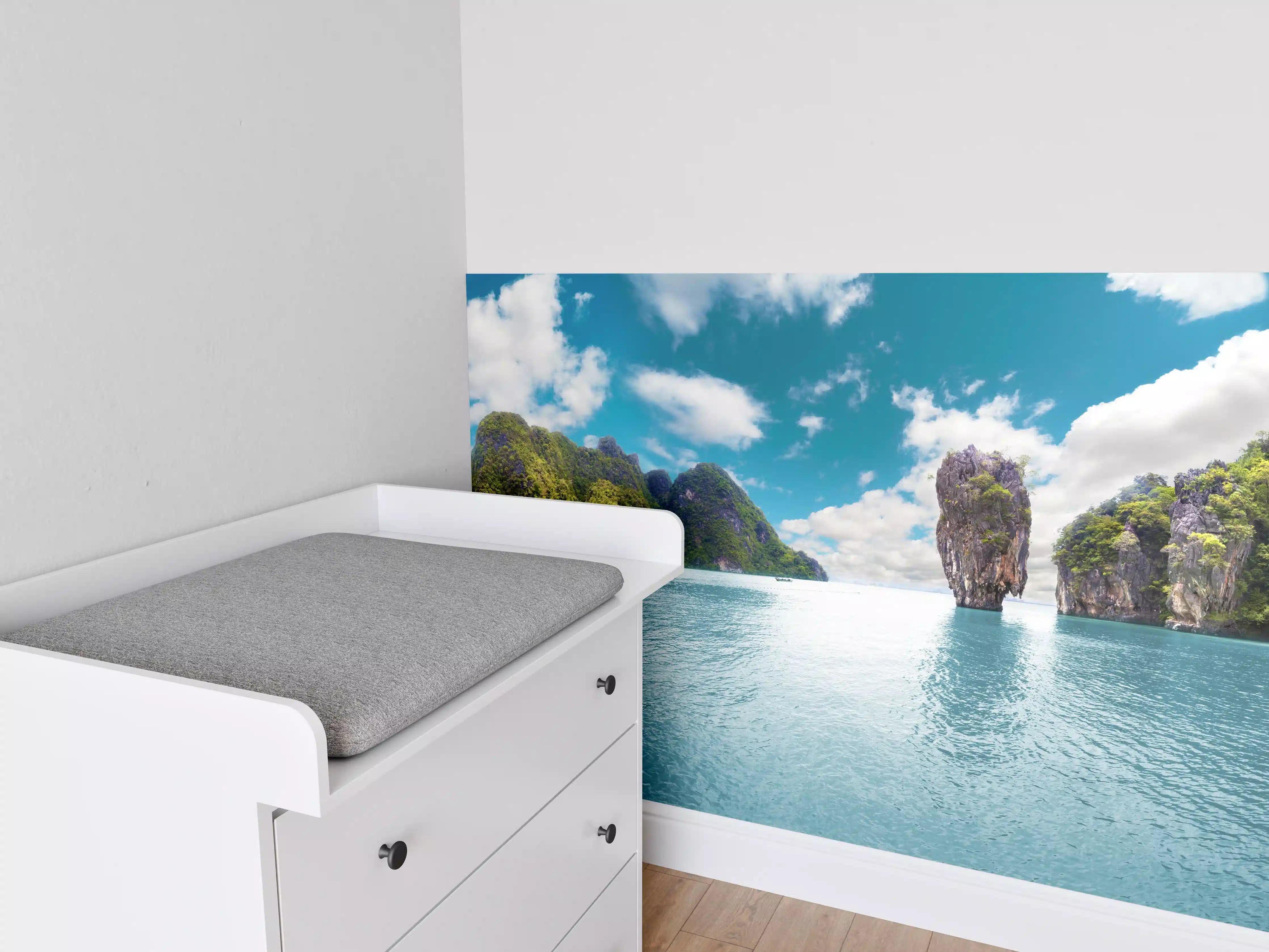 Babyzimmer Wandgestaltung - Insellandschaft in Thailand