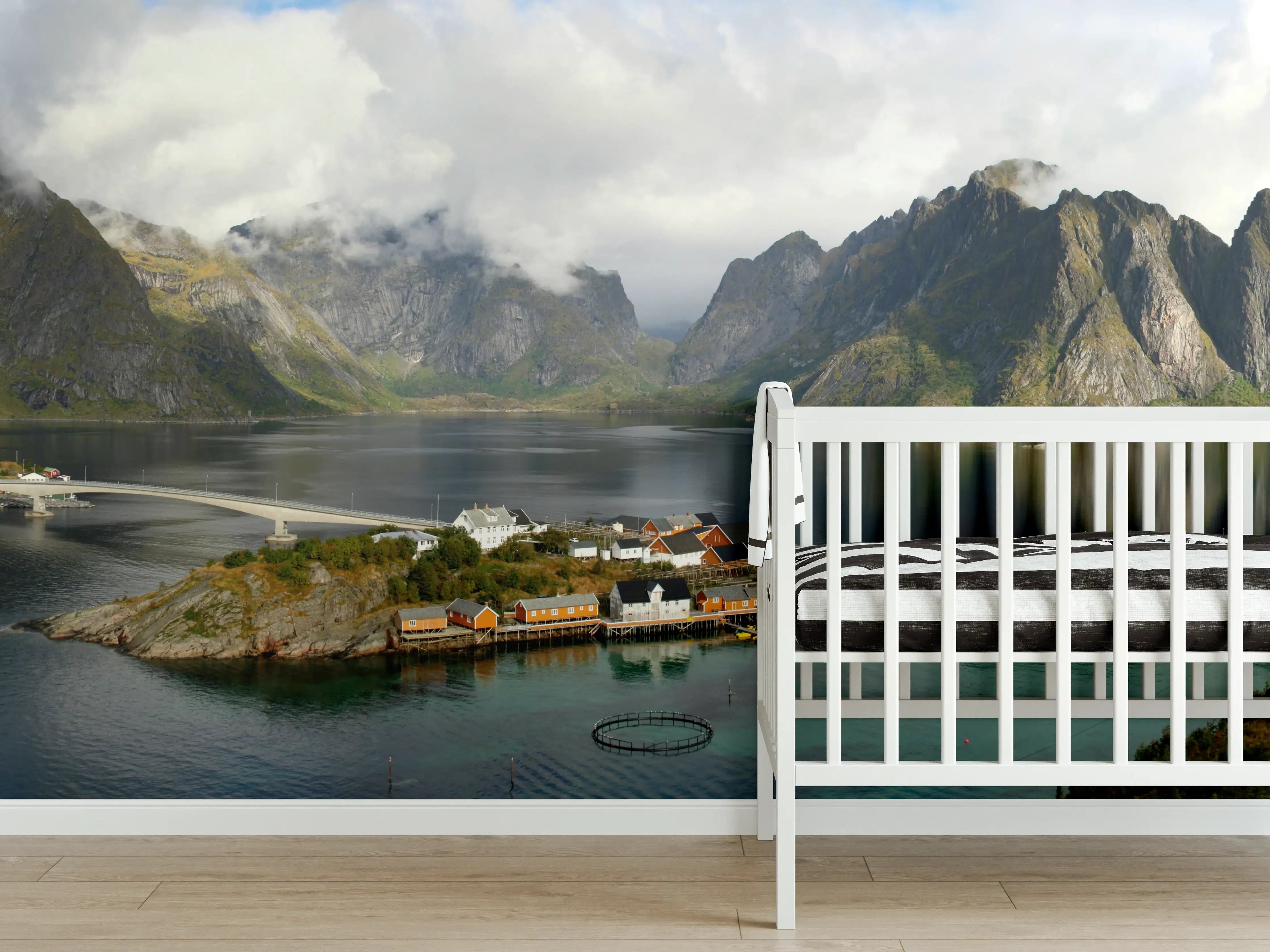 Babyzimmer Wandgestaltung - Inselwelt Lofoten 2007