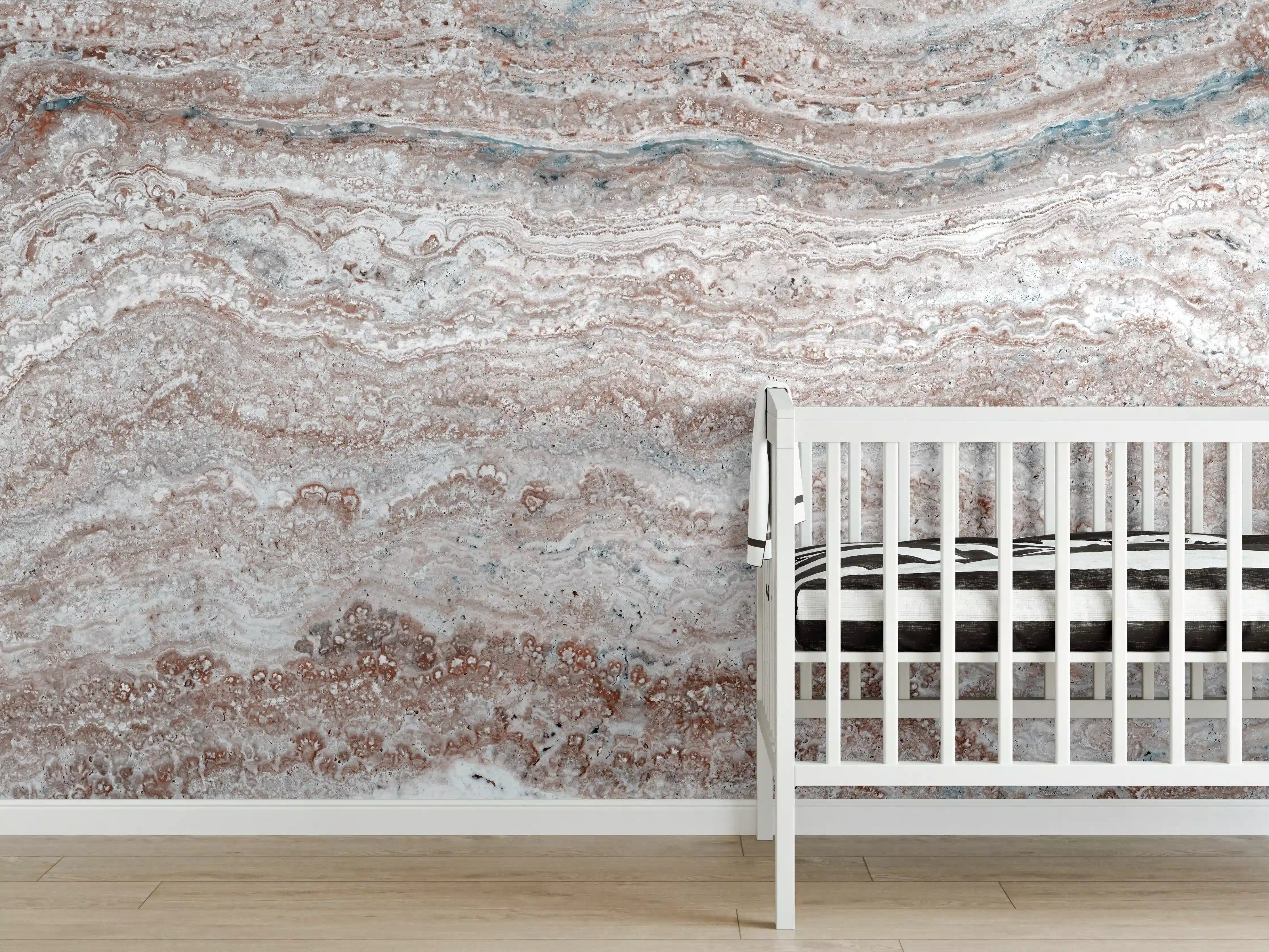 Babyzimmer Wandgestaltung - Italienischer Marmor Hintergrund