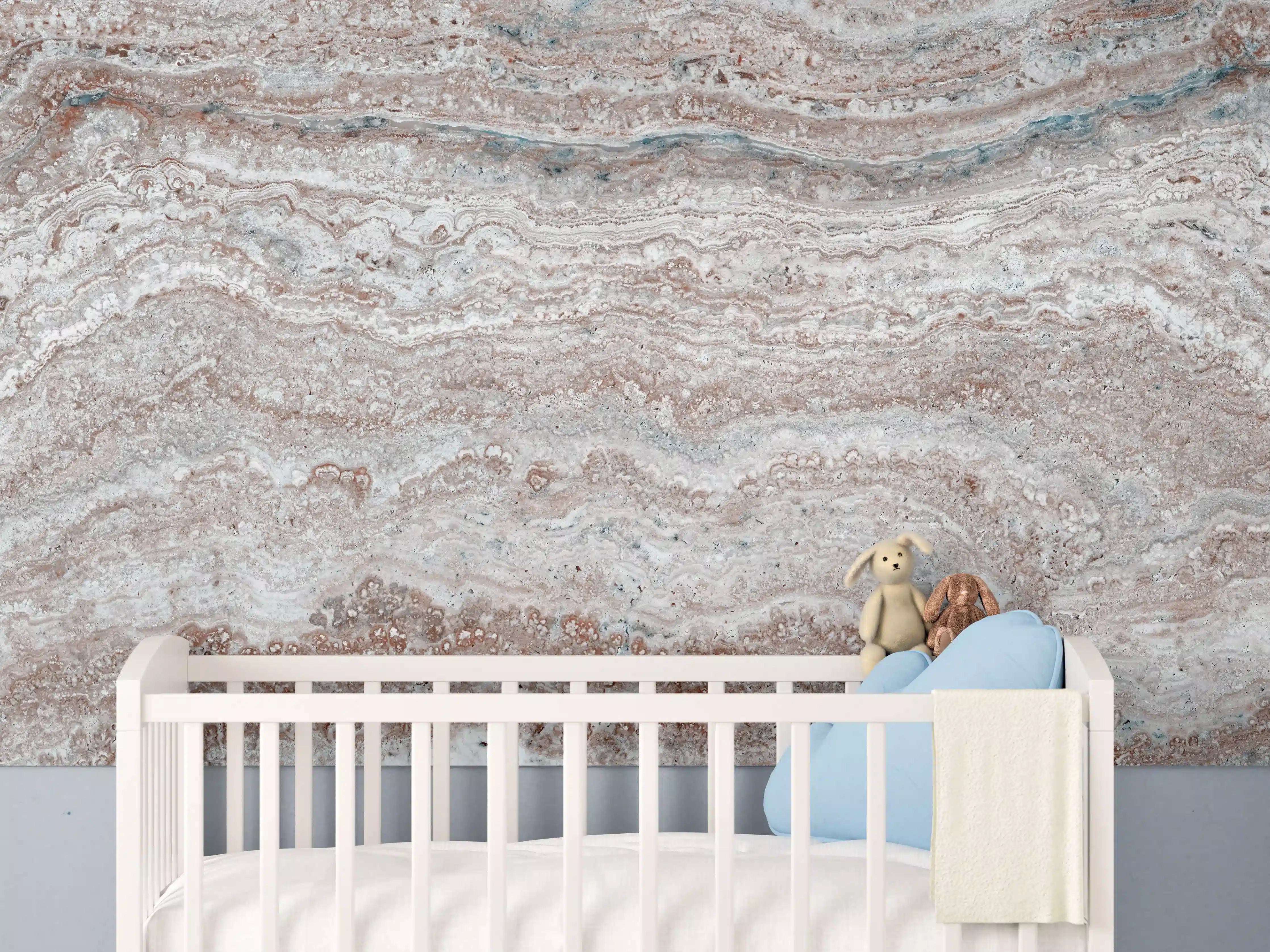 Babyzimmer Wandgestaltung - Italienischer Marmor Hintergrund