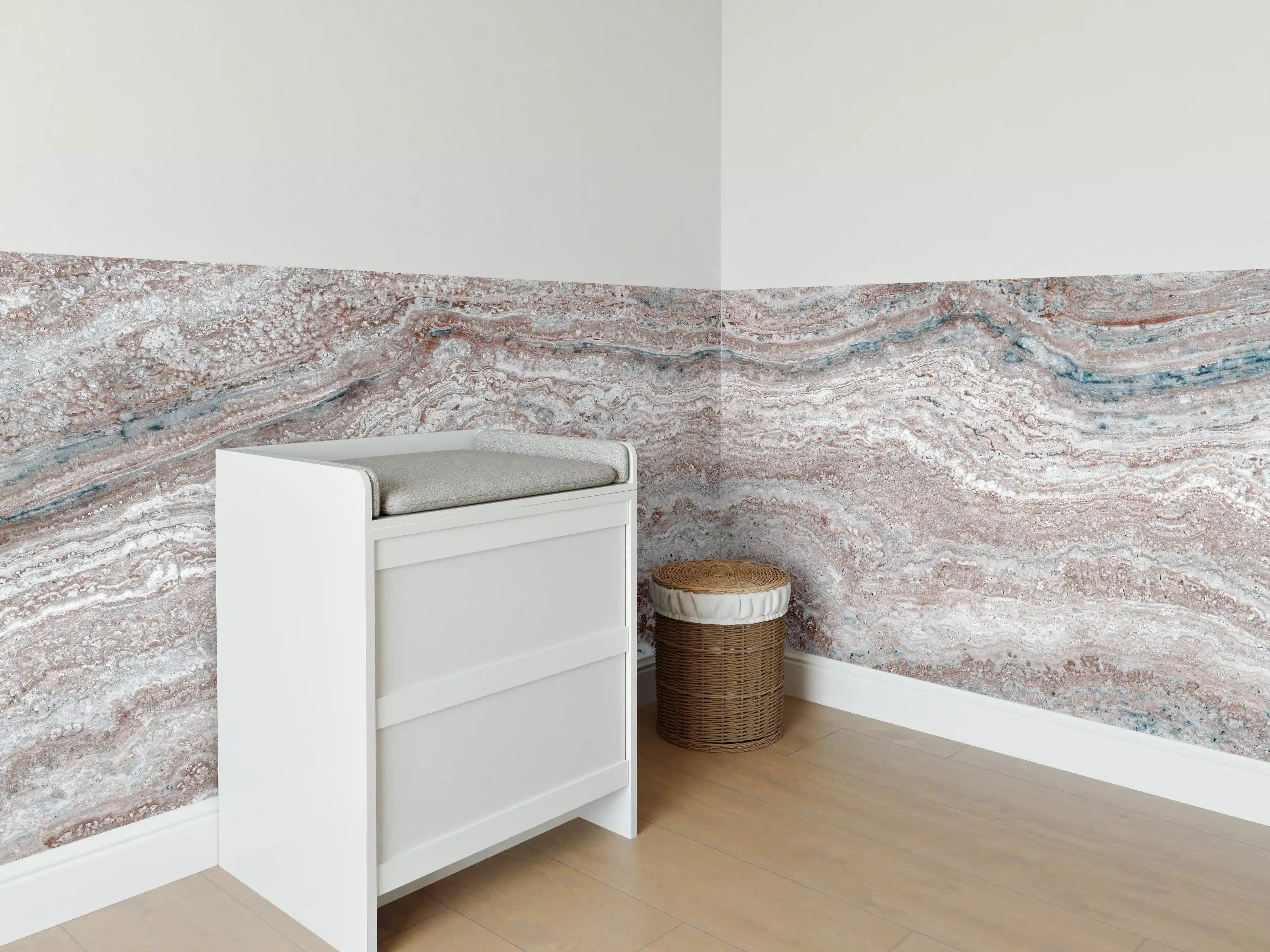 Babyzimmer Wandgestaltung - Italienischer Marmor Hintergrund