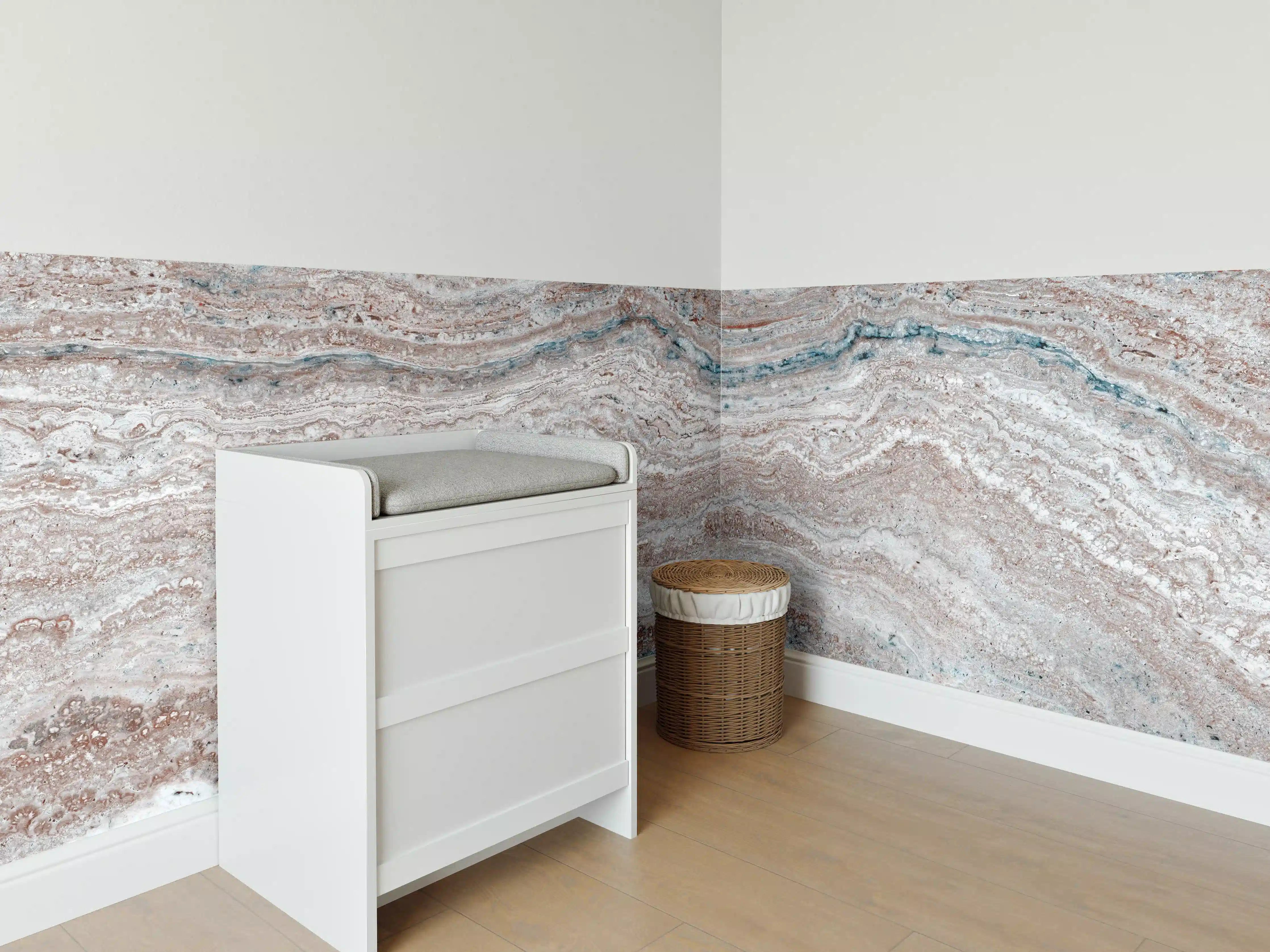 Babyzimmer Wandgestaltung - Italienischer Marmortextur