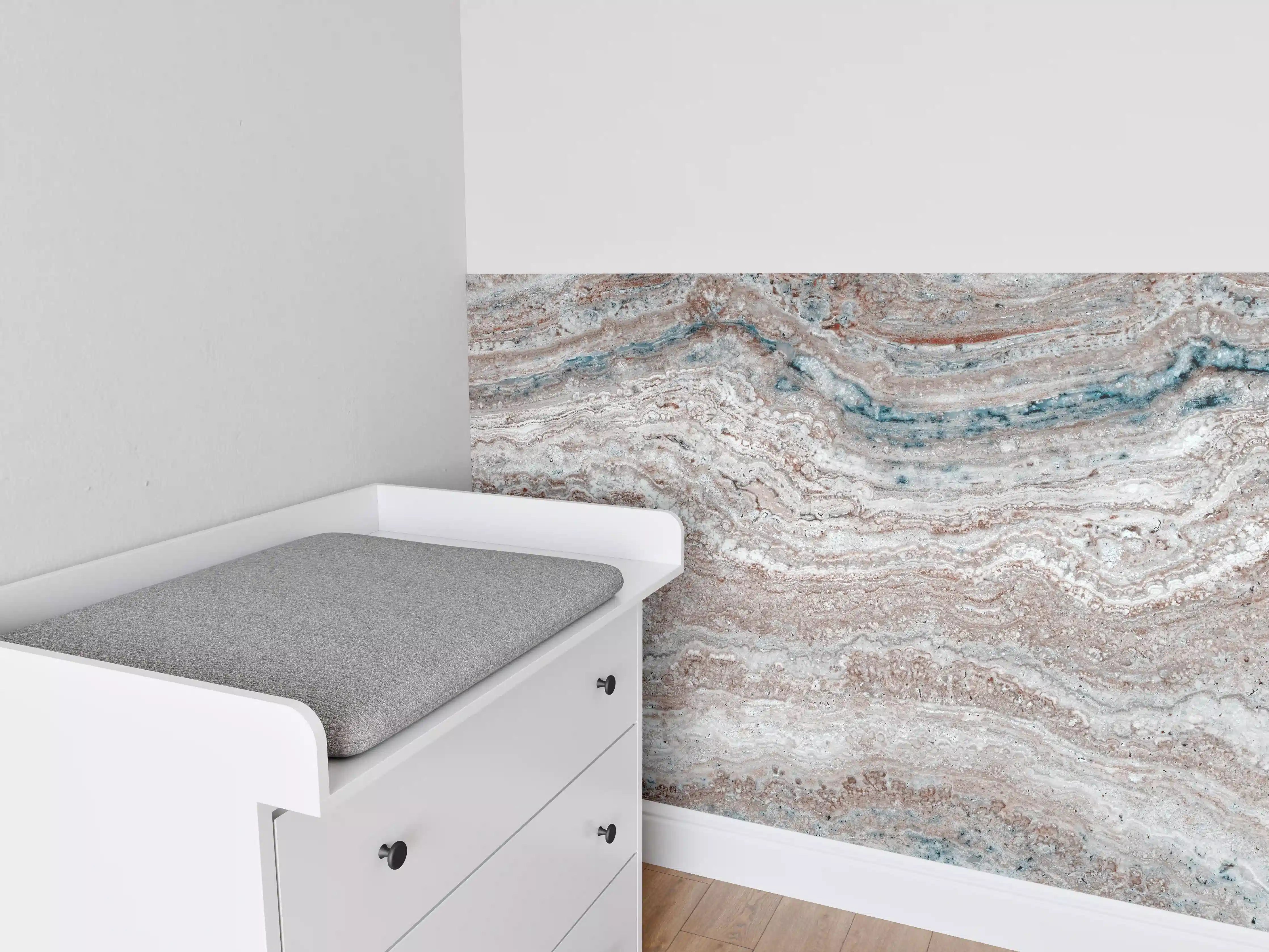 Babyzimmer Wandgestaltung - Italienischer Marmortextur