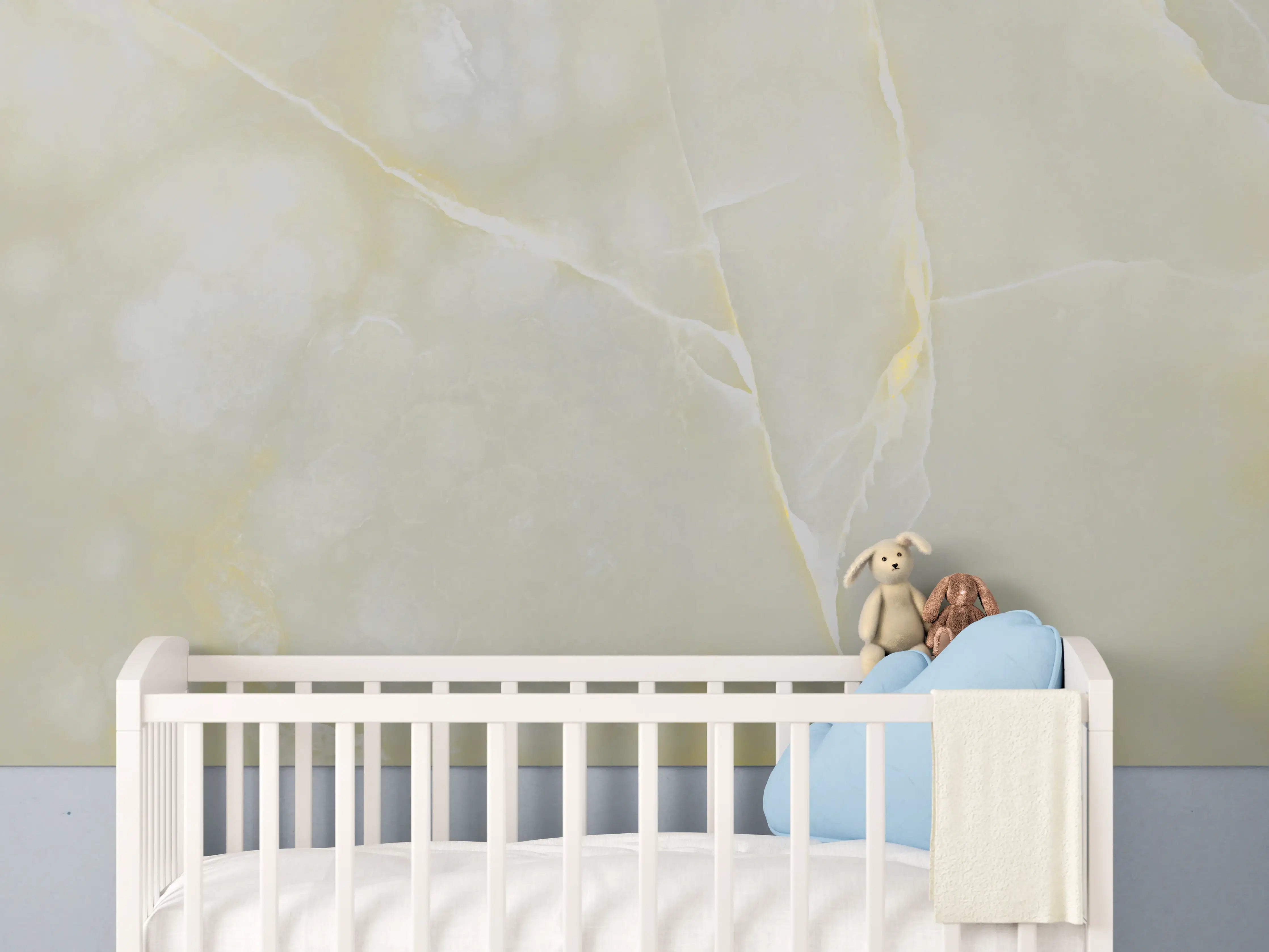 Babyzimmer Wandgestaltung - Italienischer bunter Beige breccia Marmor