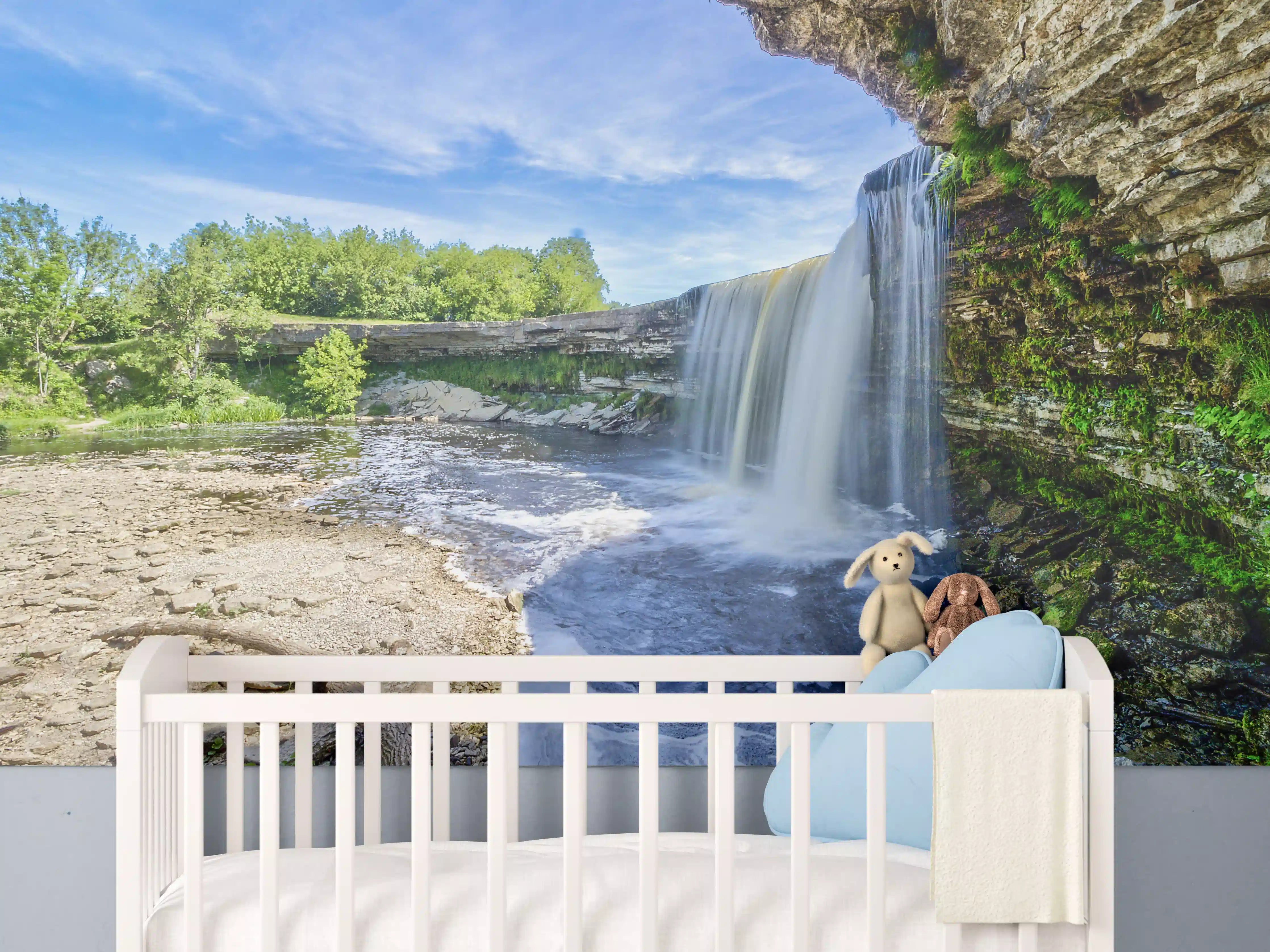 Babyzimmer Wandgestaltung - Jagala Sommer Wasserfall