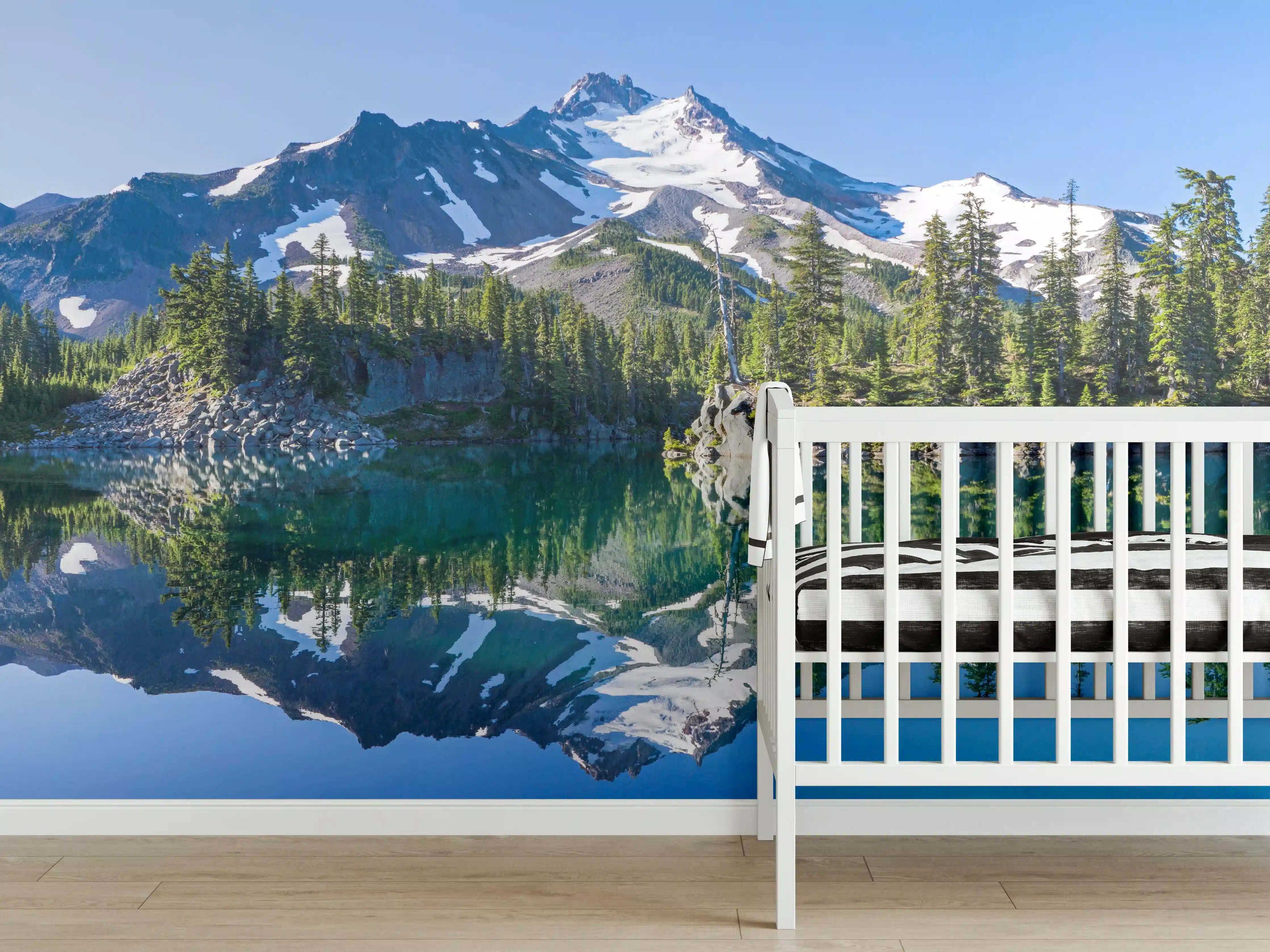 Babyzimmer Wandgestaltung - Jefferson Park spiegelnd im Morgenlicht
