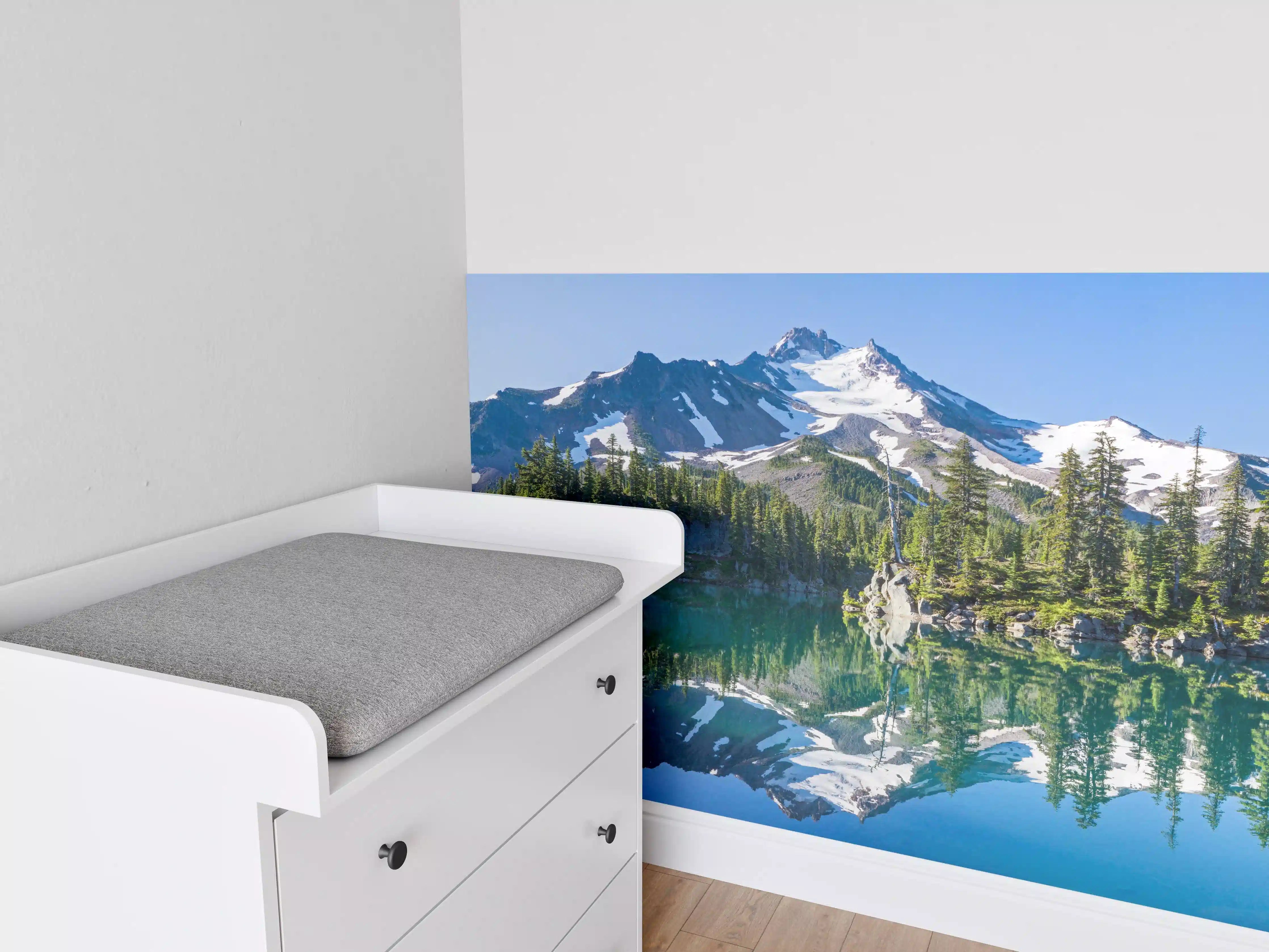 Babyzimmer Wandgestaltung - Jefferson Park spiegelnd im Morgenlicht