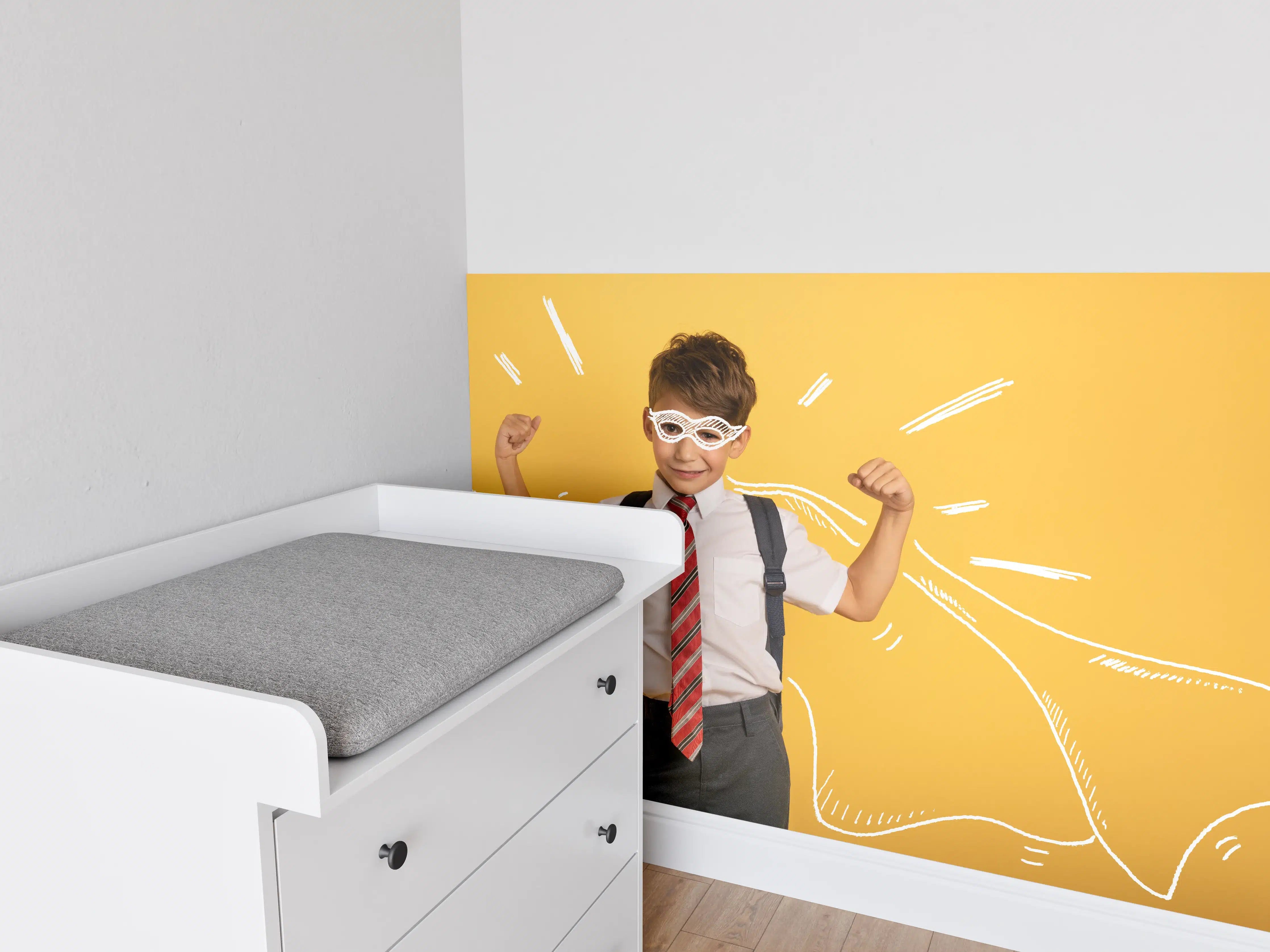 Babyzimmer Wandgestaltung - Junger Schüler 