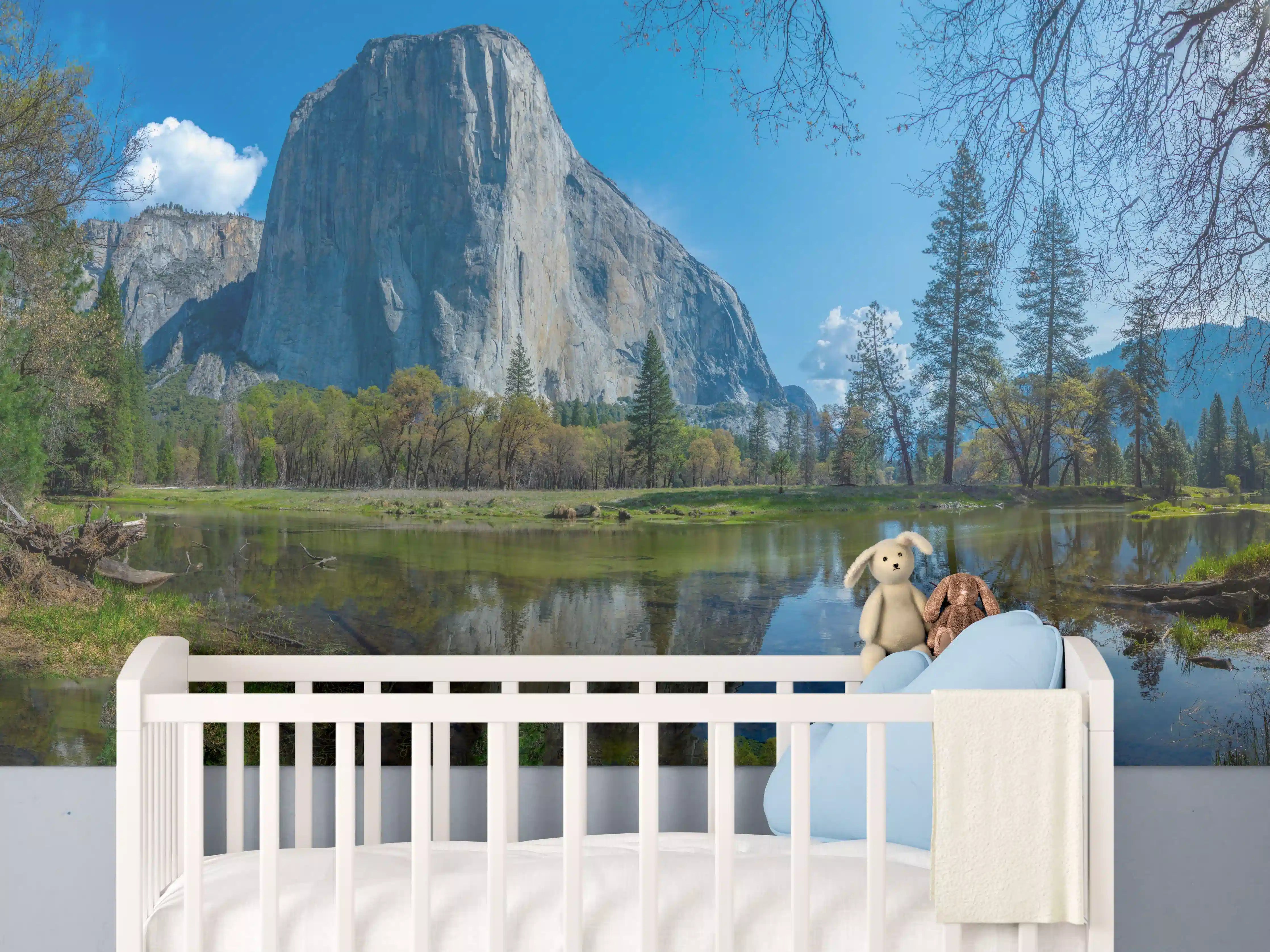 Babyzimmer Wandgestaltung - Kalifornische Berge