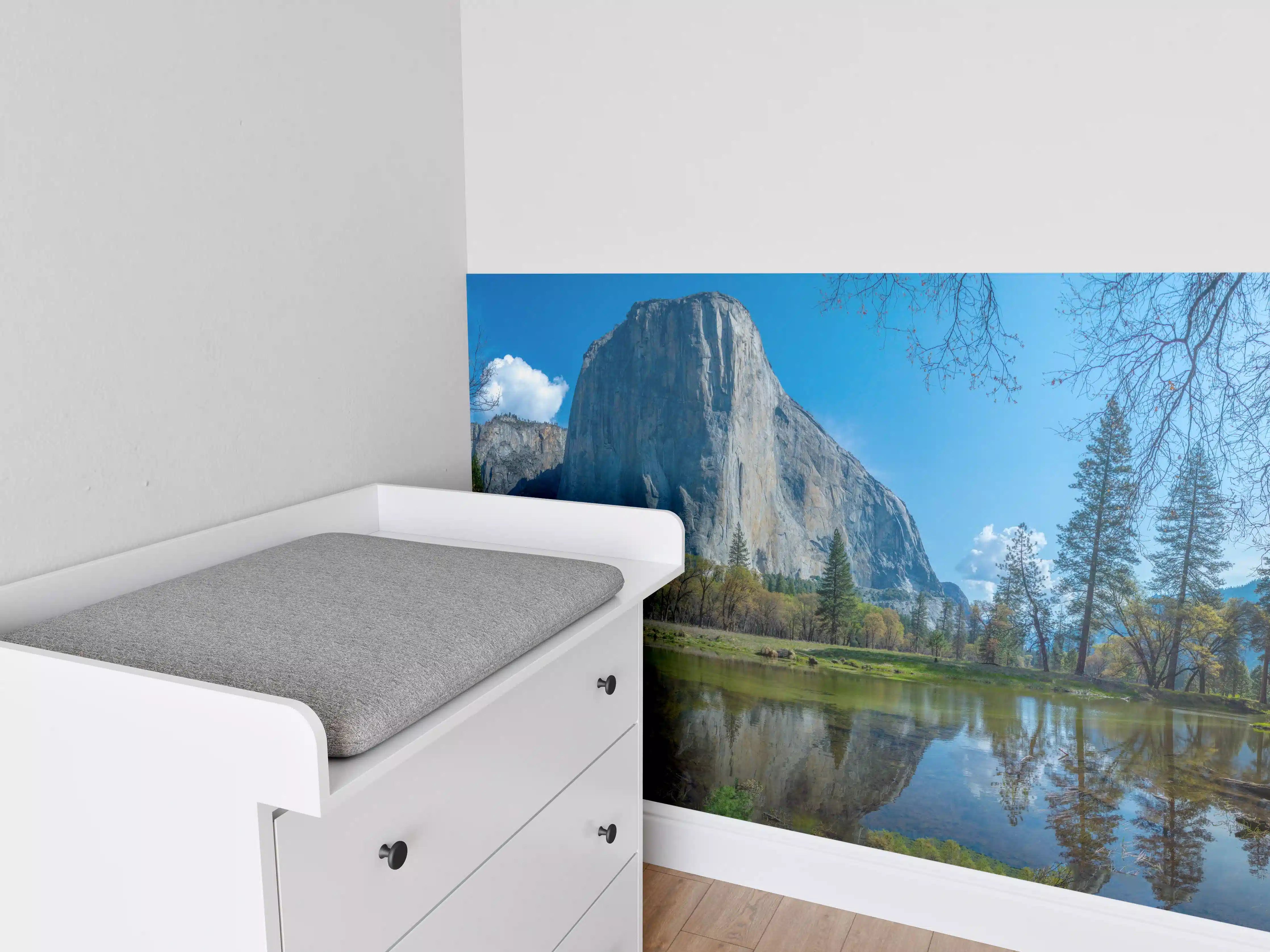 Babyzimmer Wandgestaltung - Kalifornische Berge