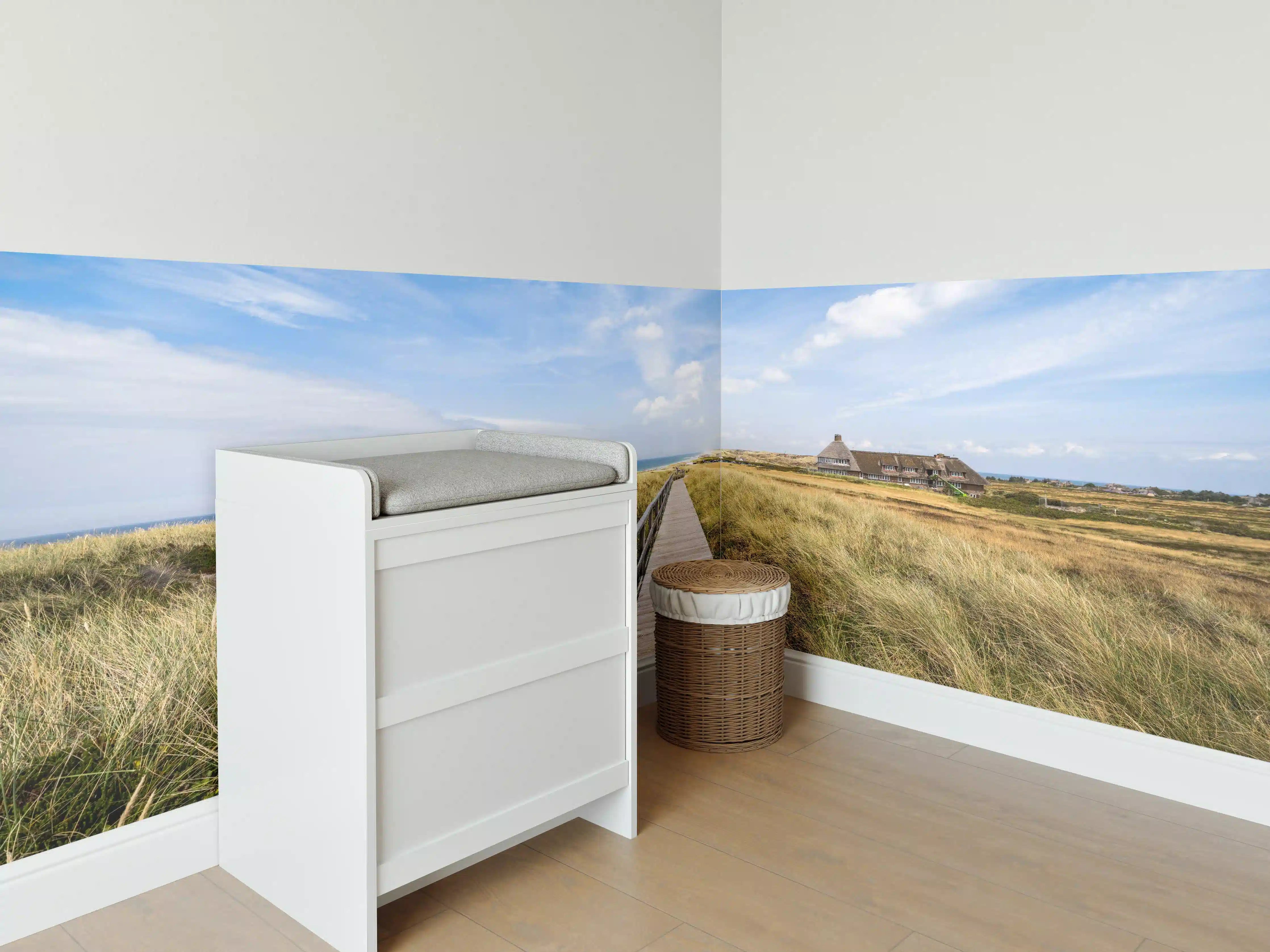 Babyzimmer Wandgestaltung - Kampen Landschaft