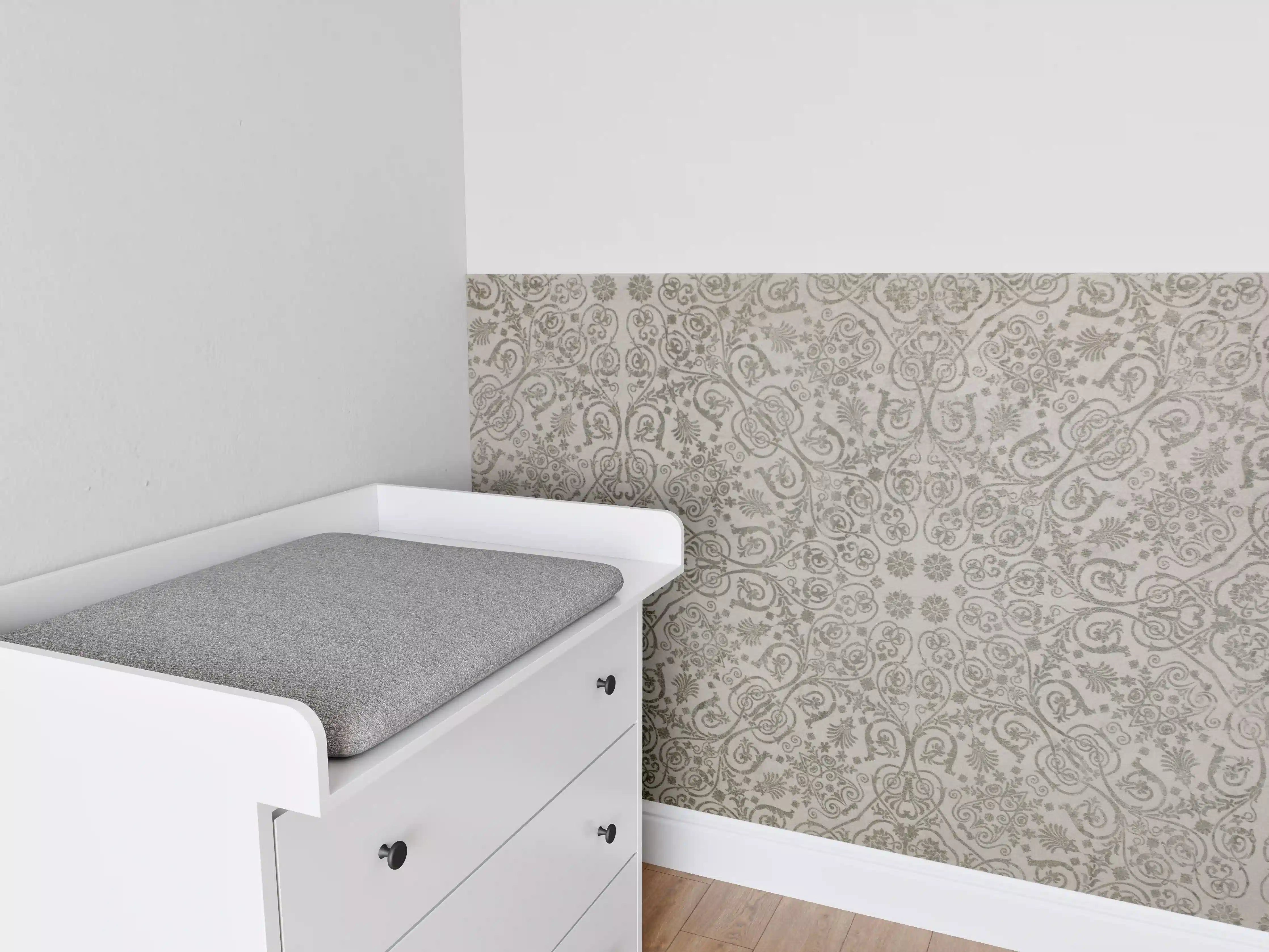 Babyzimmer Wandgestaltung - Keramikfliese mit abstraktem Mosaik-Blumenmuster