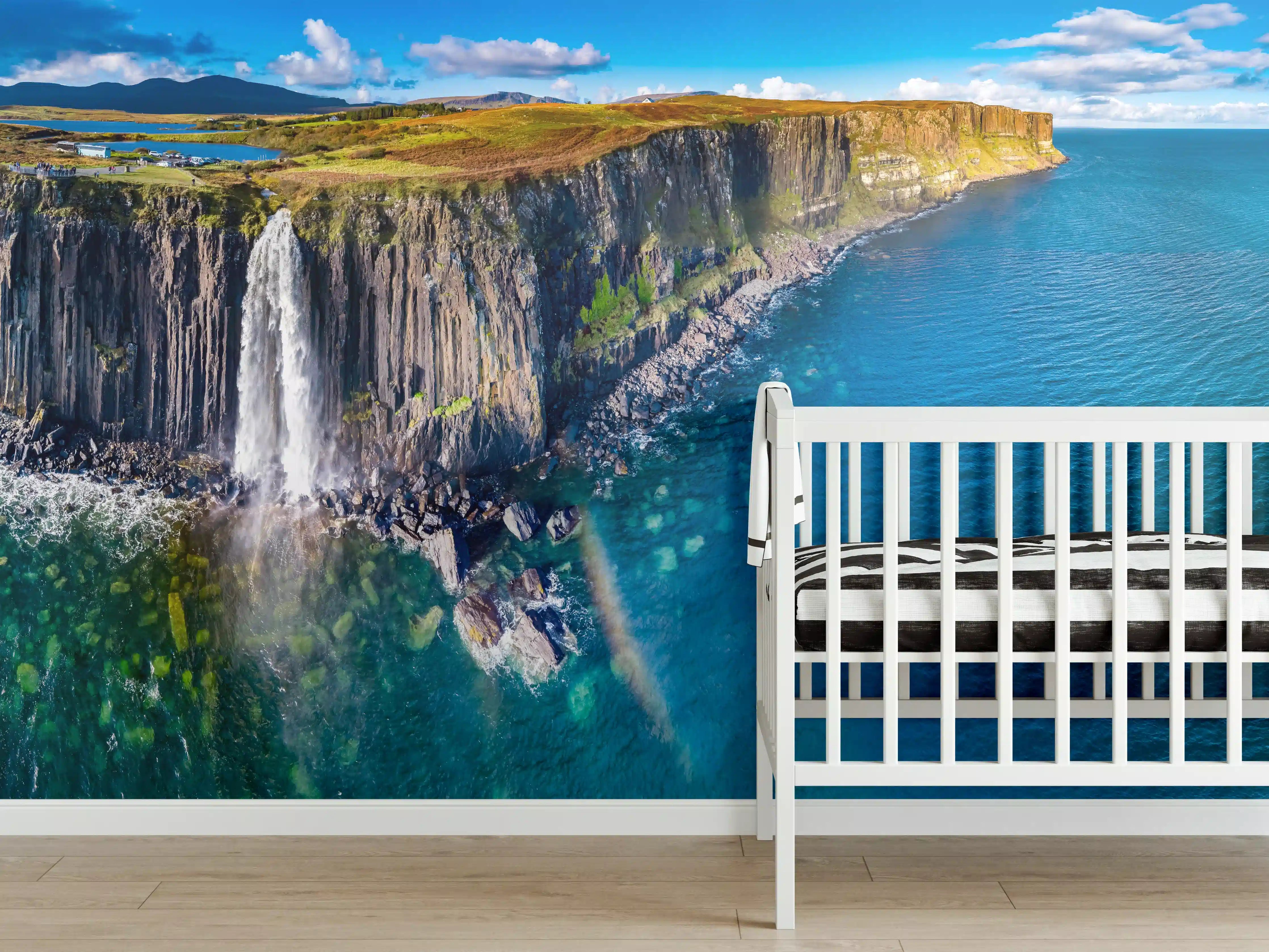 Babyzimmer Wandgestaltung - Klippen von Staffin - Schottland