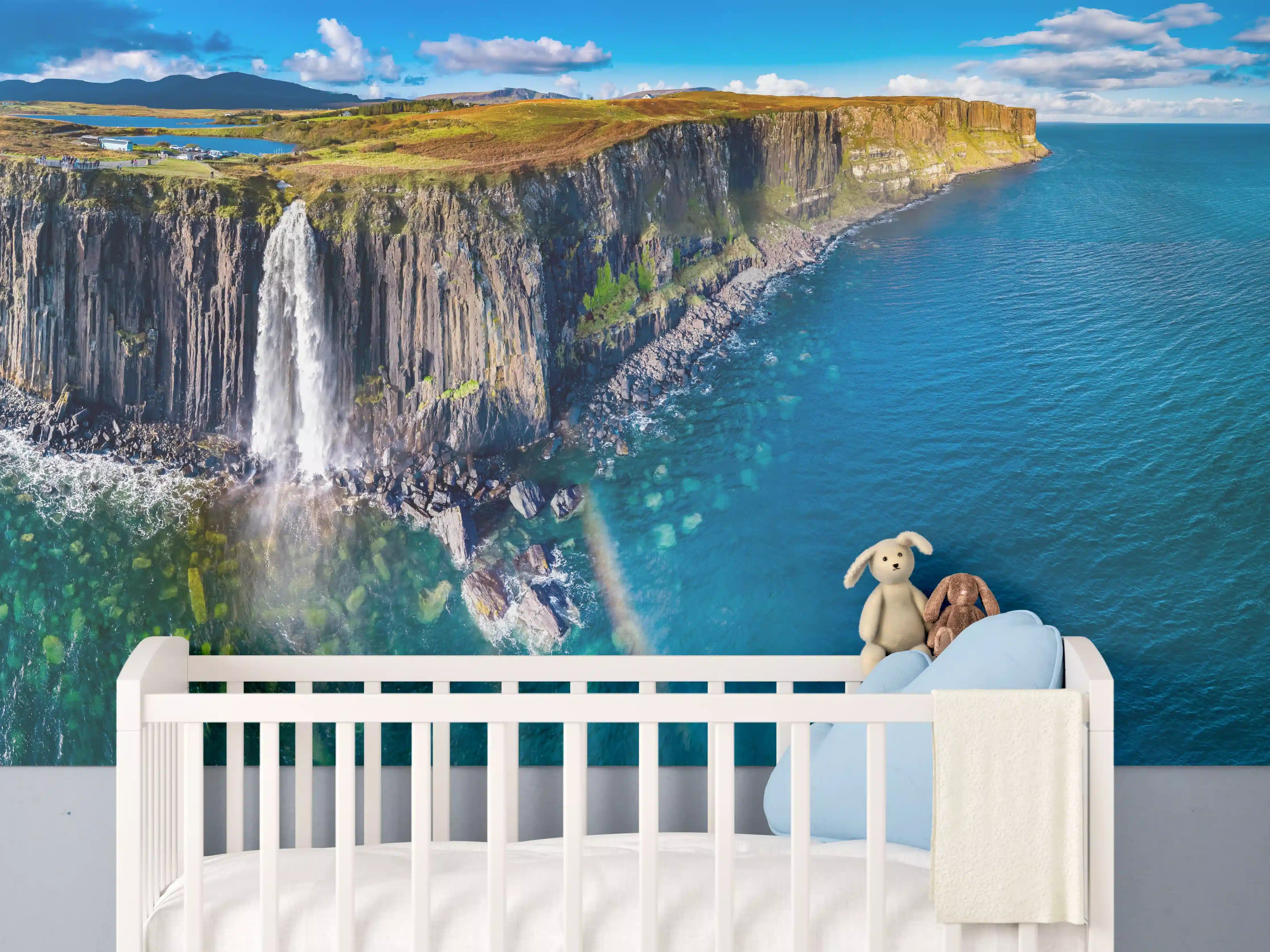 Babyzimmer Wandgestaltung - Klippen von Staffin - Schottland