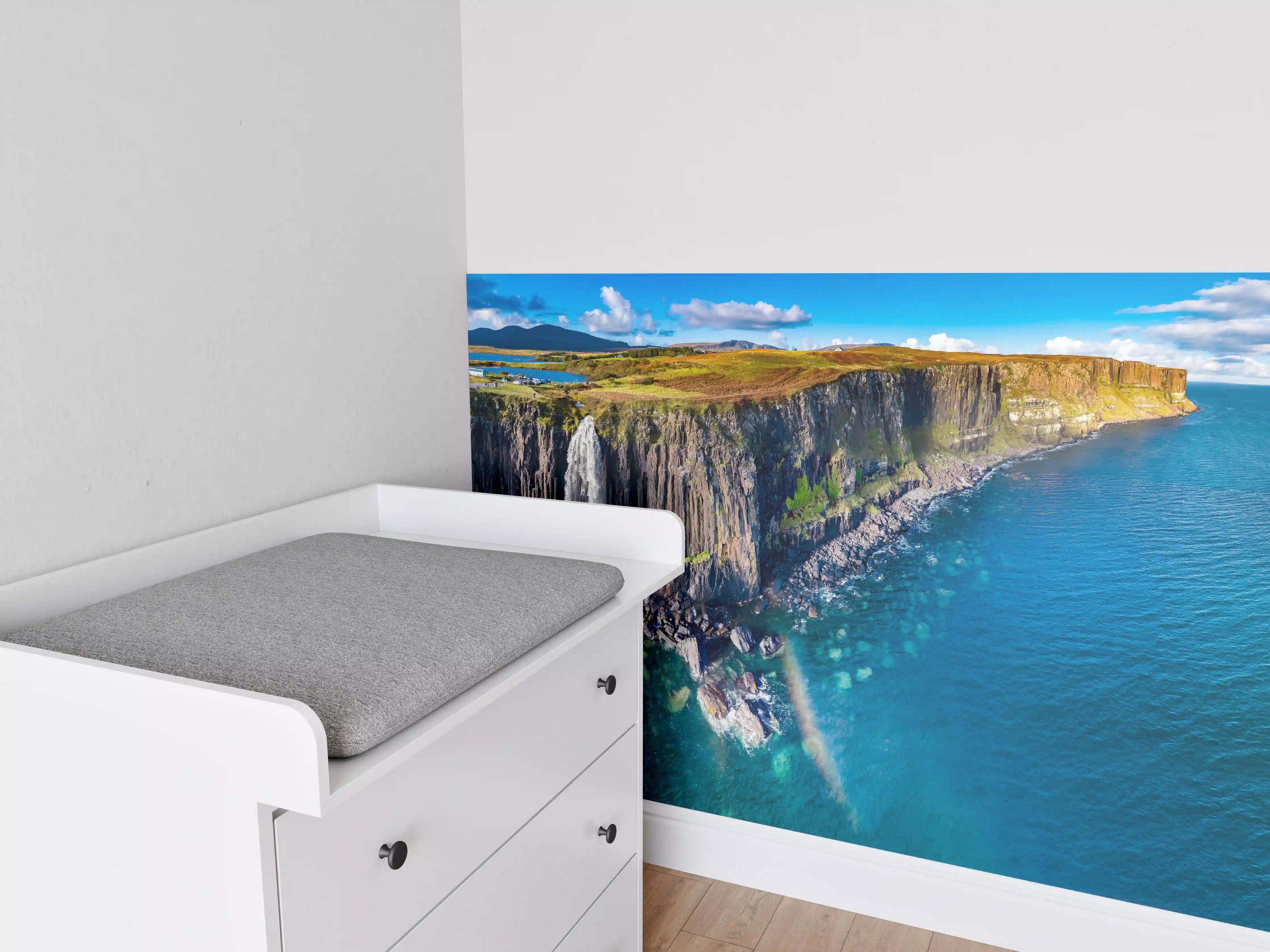 Babyzimmer Wandgestaltung - Klippen von Staffin - Schottland