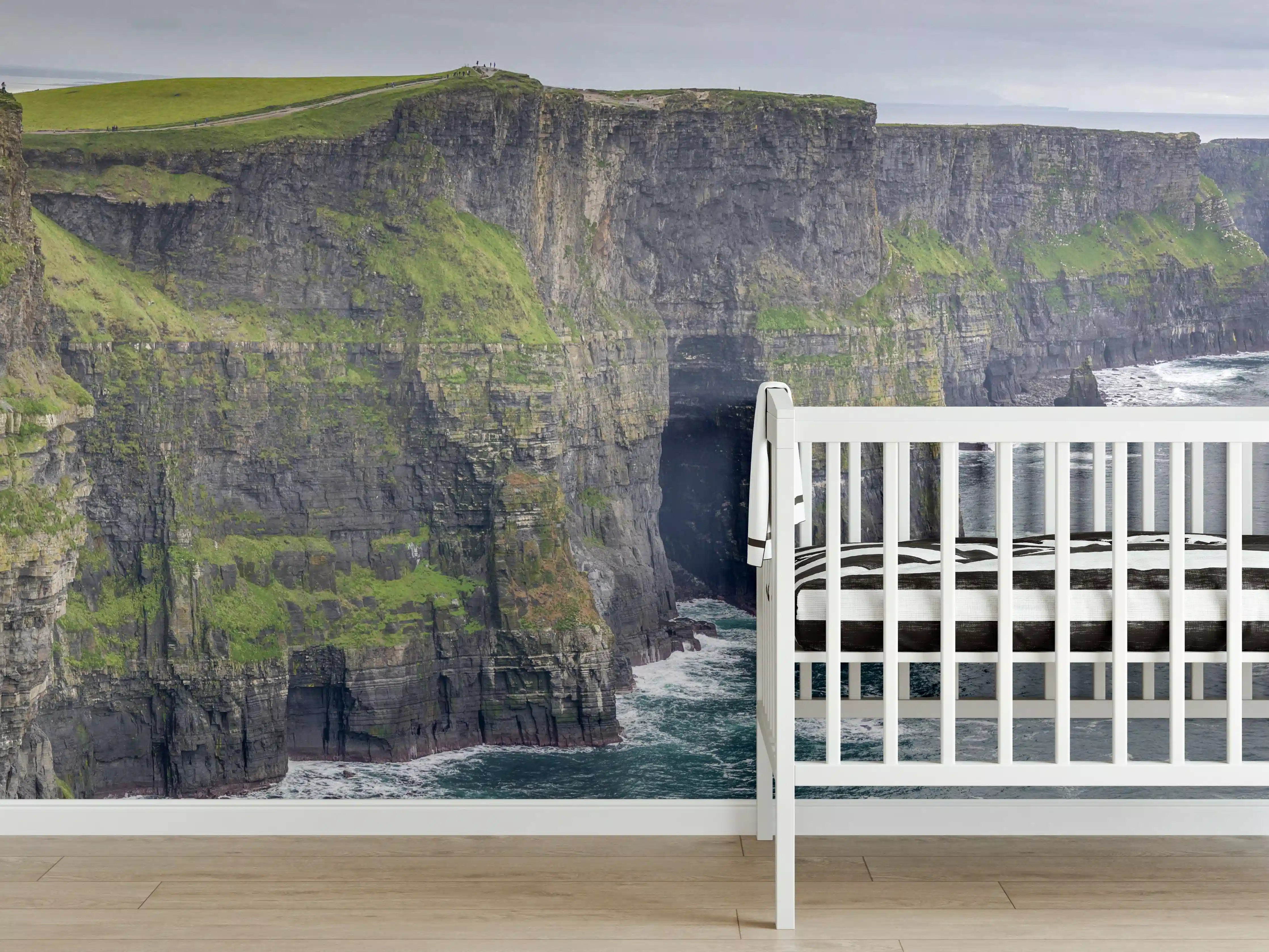 Babyzimmer Wandgestaltung - Klippenlinie in Kerry - Irland