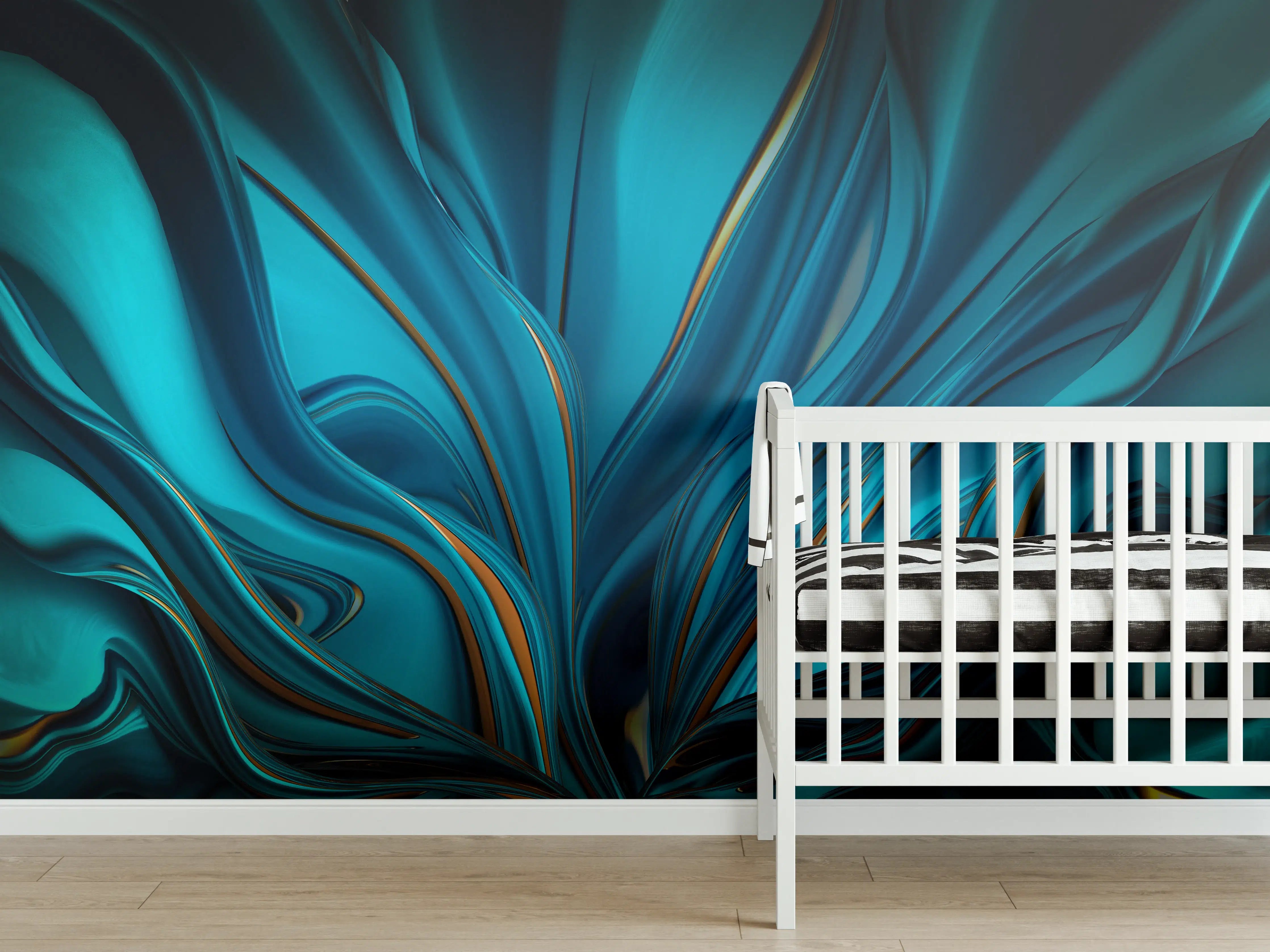 Babyzimmer Wandgestaltung - Künstlerischer Hintergrund - Abstrakt