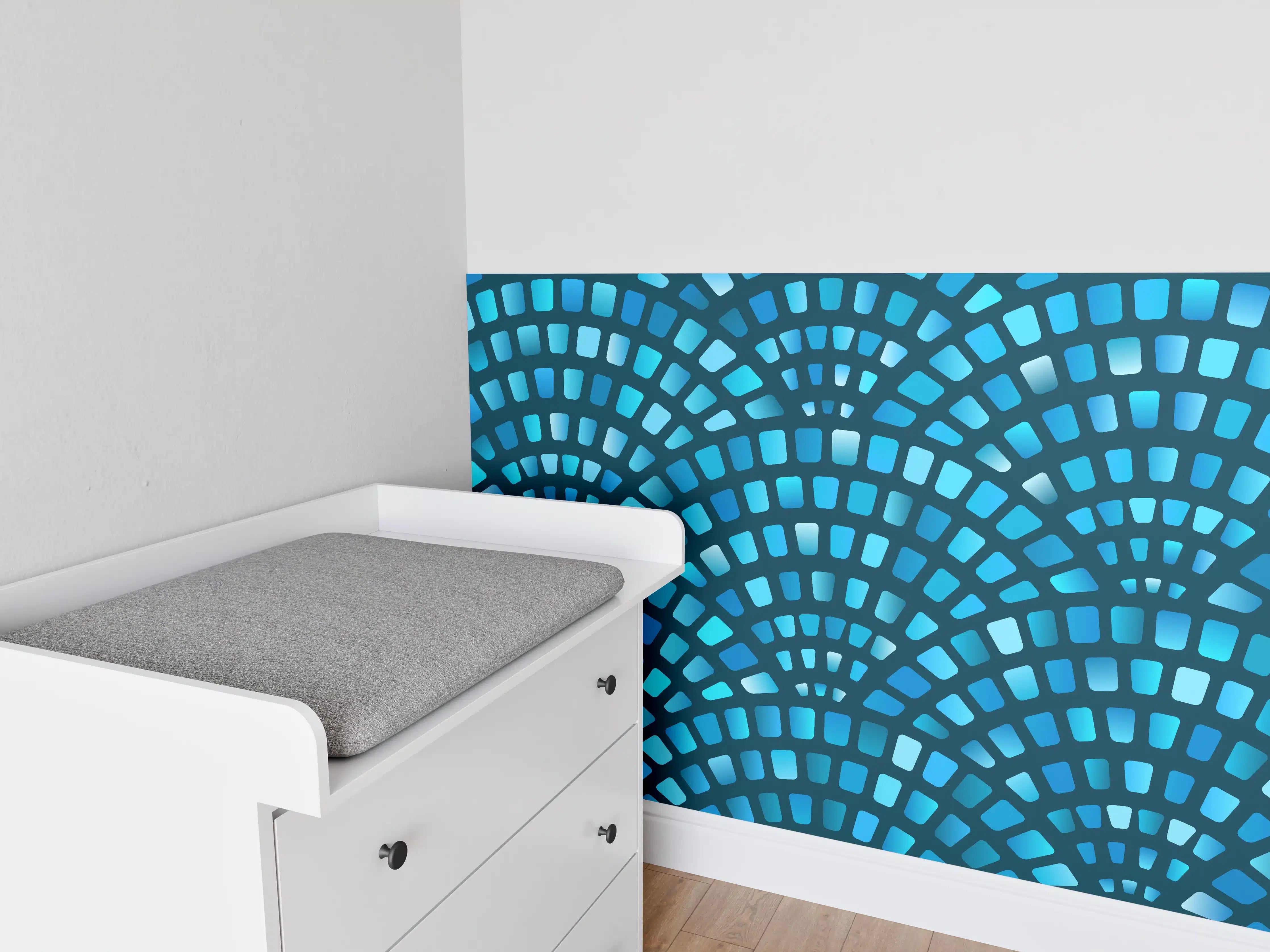 Babyzimmer Wandgestaltung - Künstliche Steinpflaster