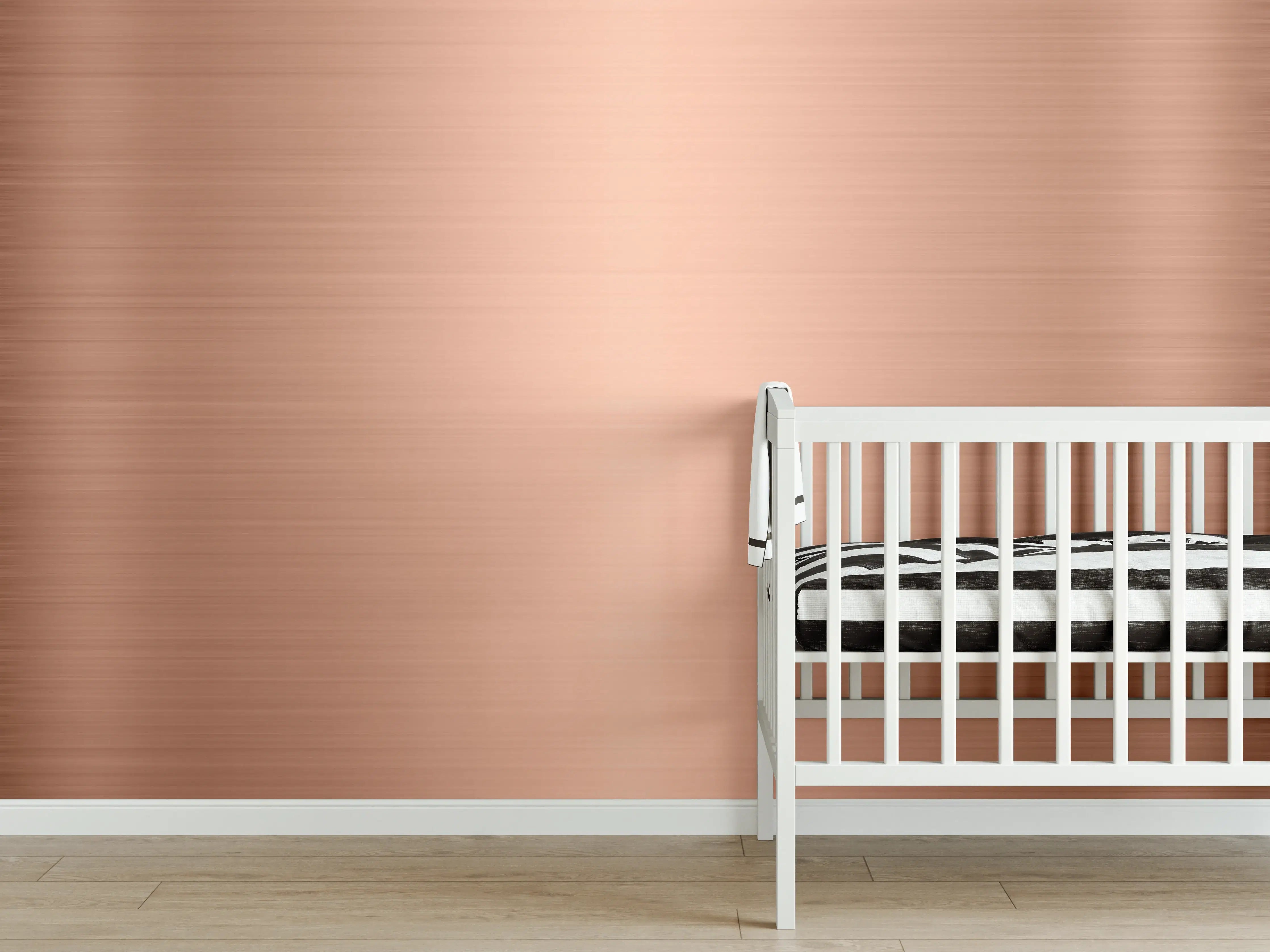 Babyzimmer Wandgestaltung - Kupfer belichtet