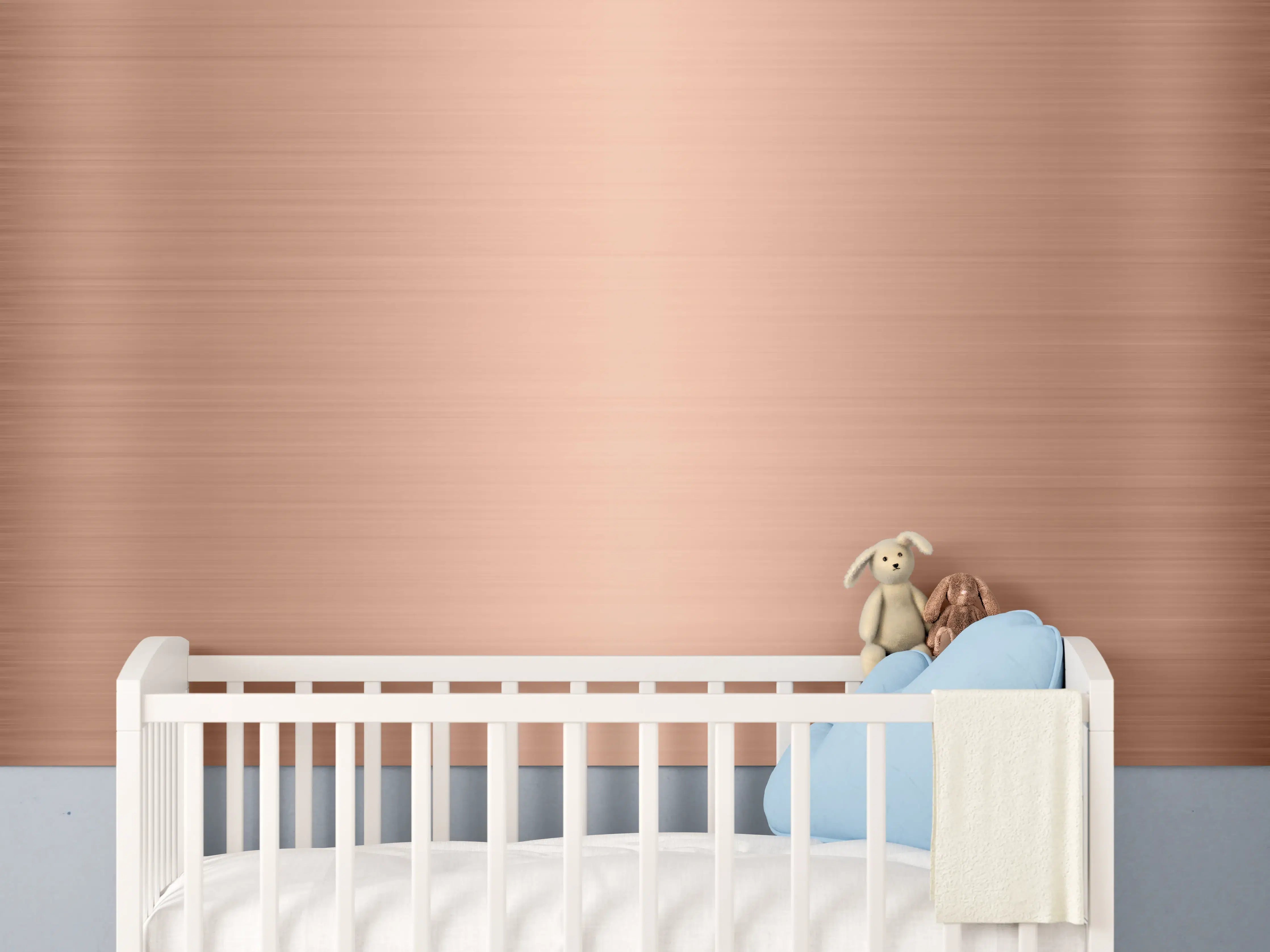 Babyzimmer Wandgestaltung - Kupfer belichtet