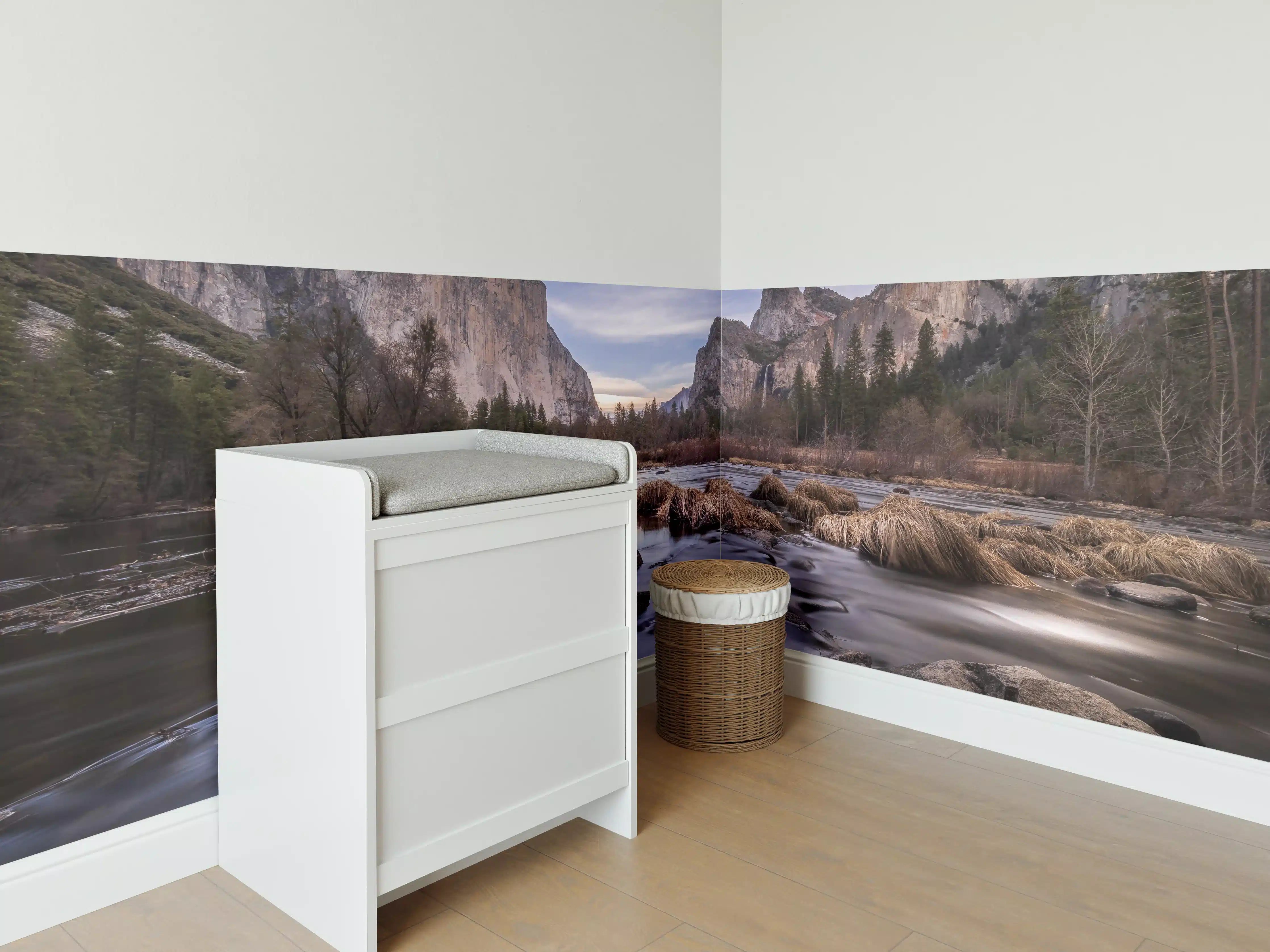 Babyzimmer Wandgestaltung - Landschaft des Yosemite Valley Kalifornien