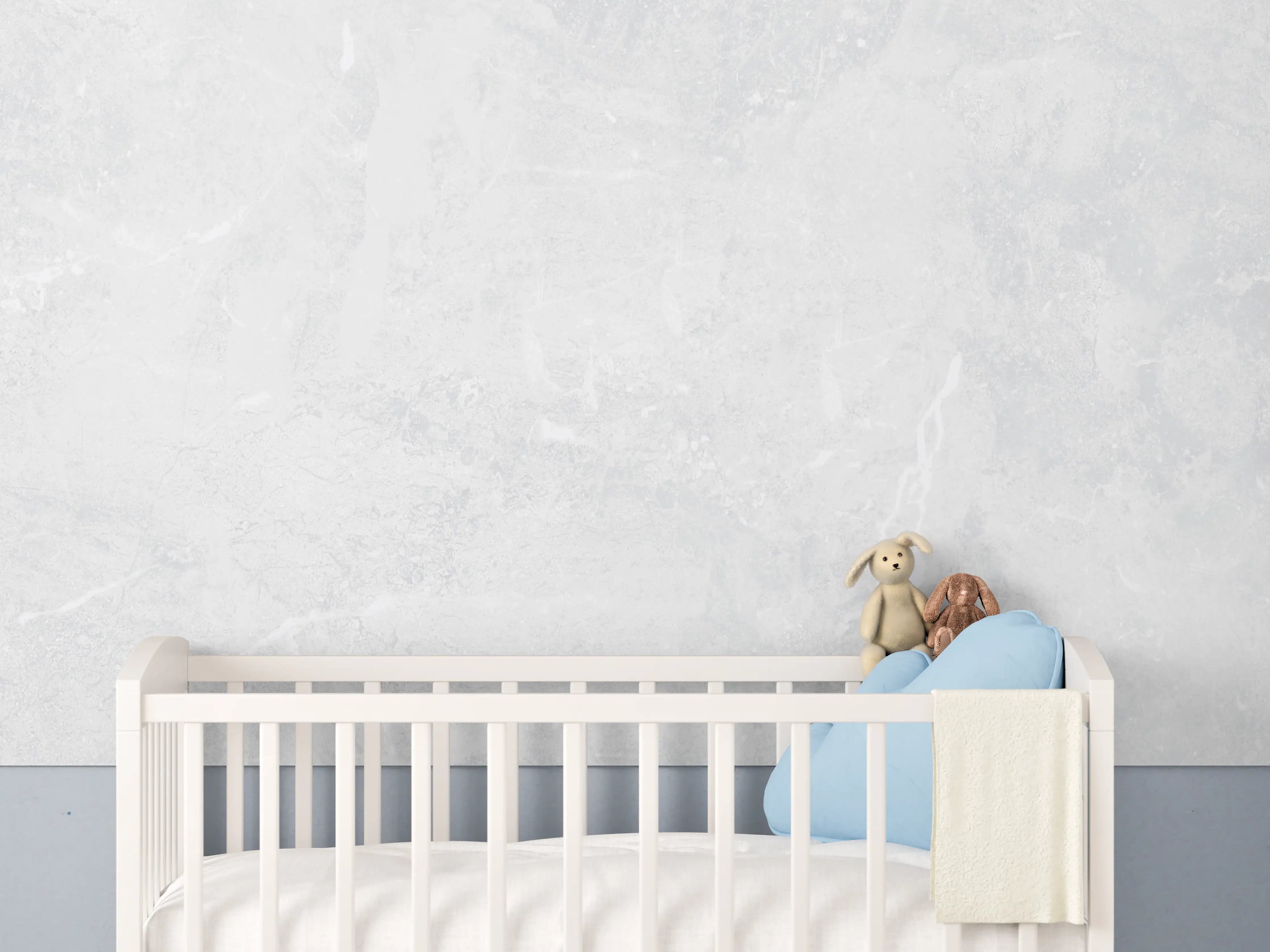 Babyzimmer Wandgestaltung - Leichtes vintage Muster