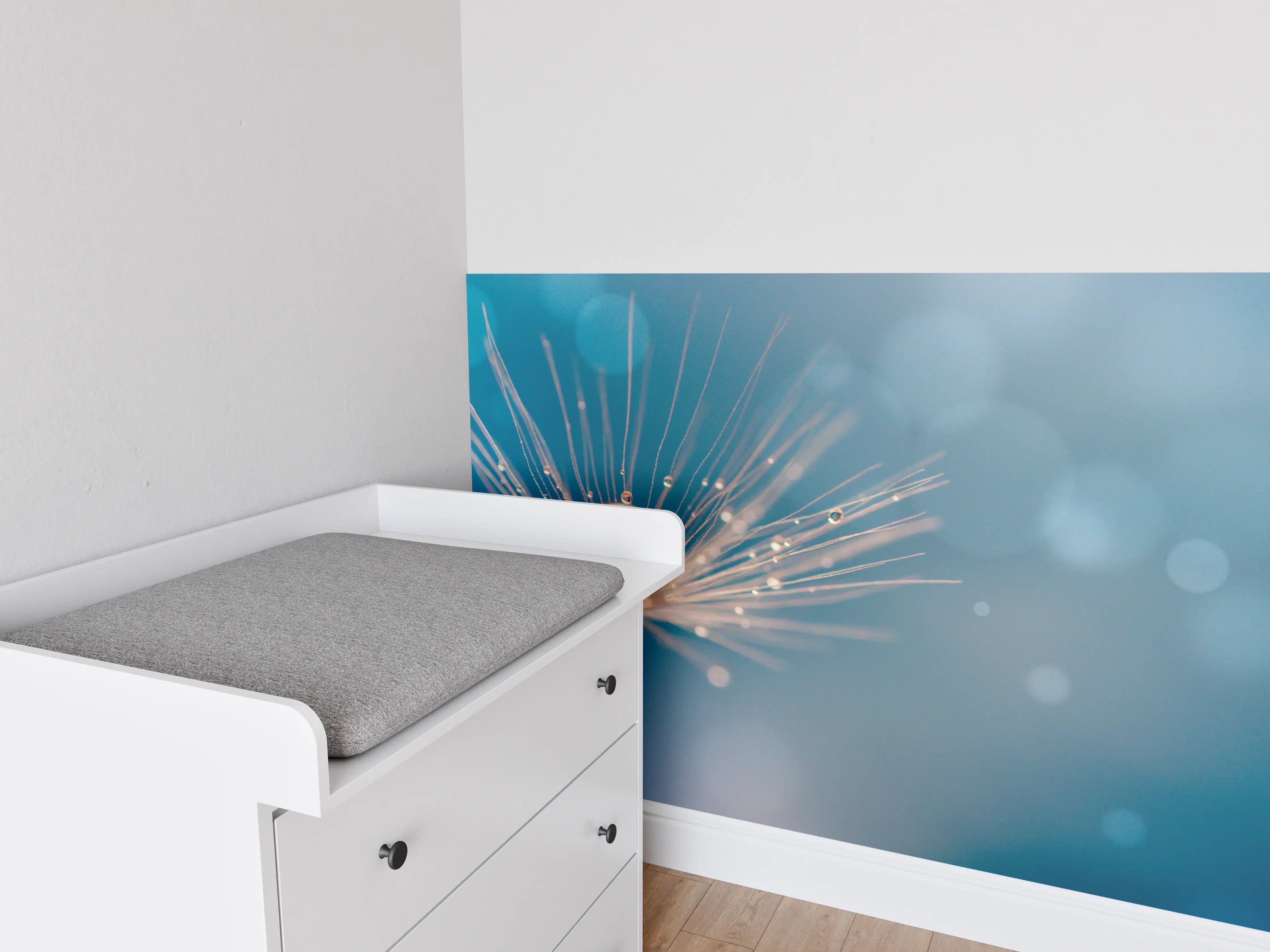 Babyzimmer Wandgestaltung - Leiser Pusteblumenmoment