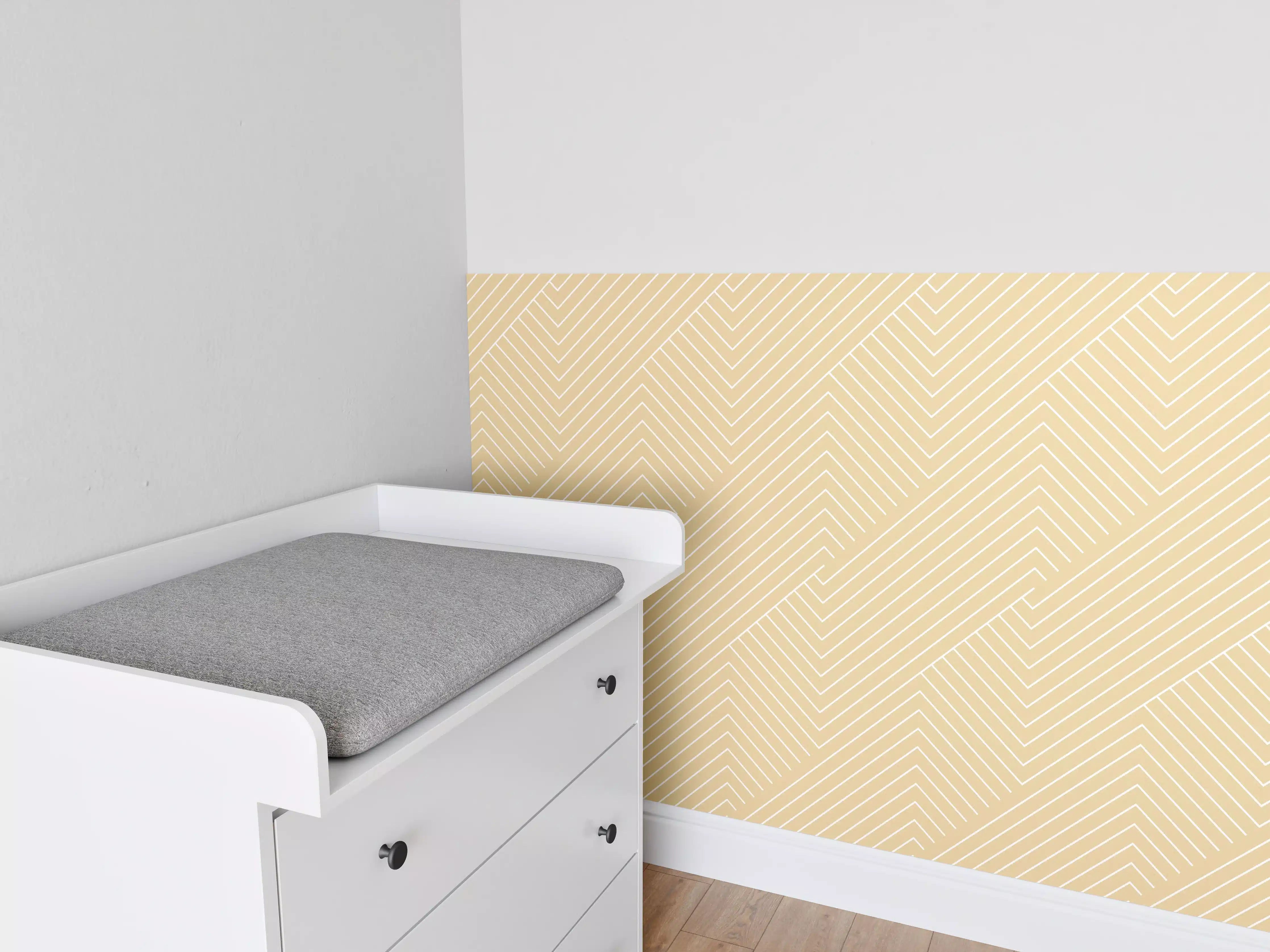 Babyzimmer Wandgestaltung - Leuchtende Sandfarben-Textur