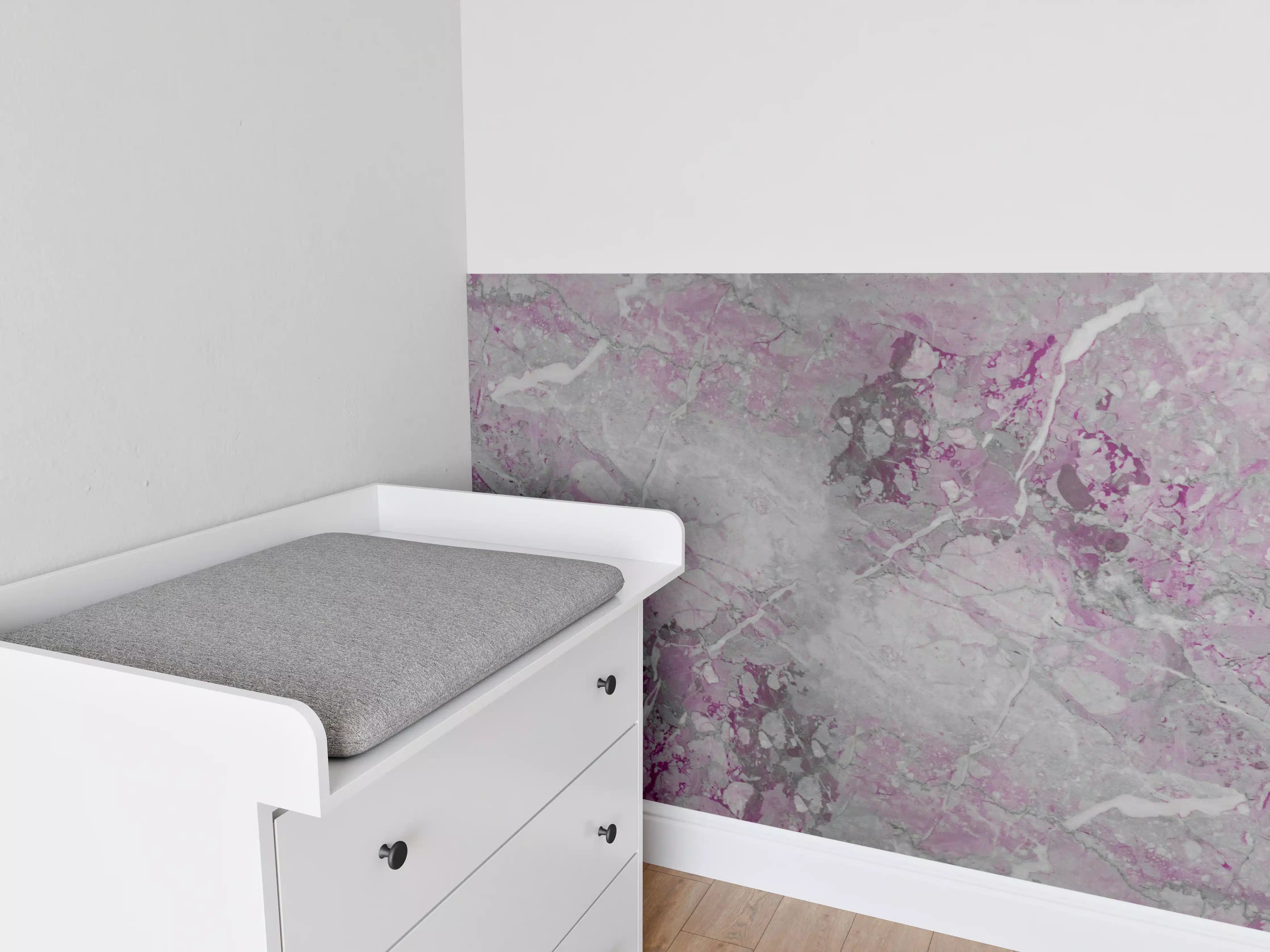 Babyzimmer Wandgestaltung - Lila fleckige Marmor Hintergrund
