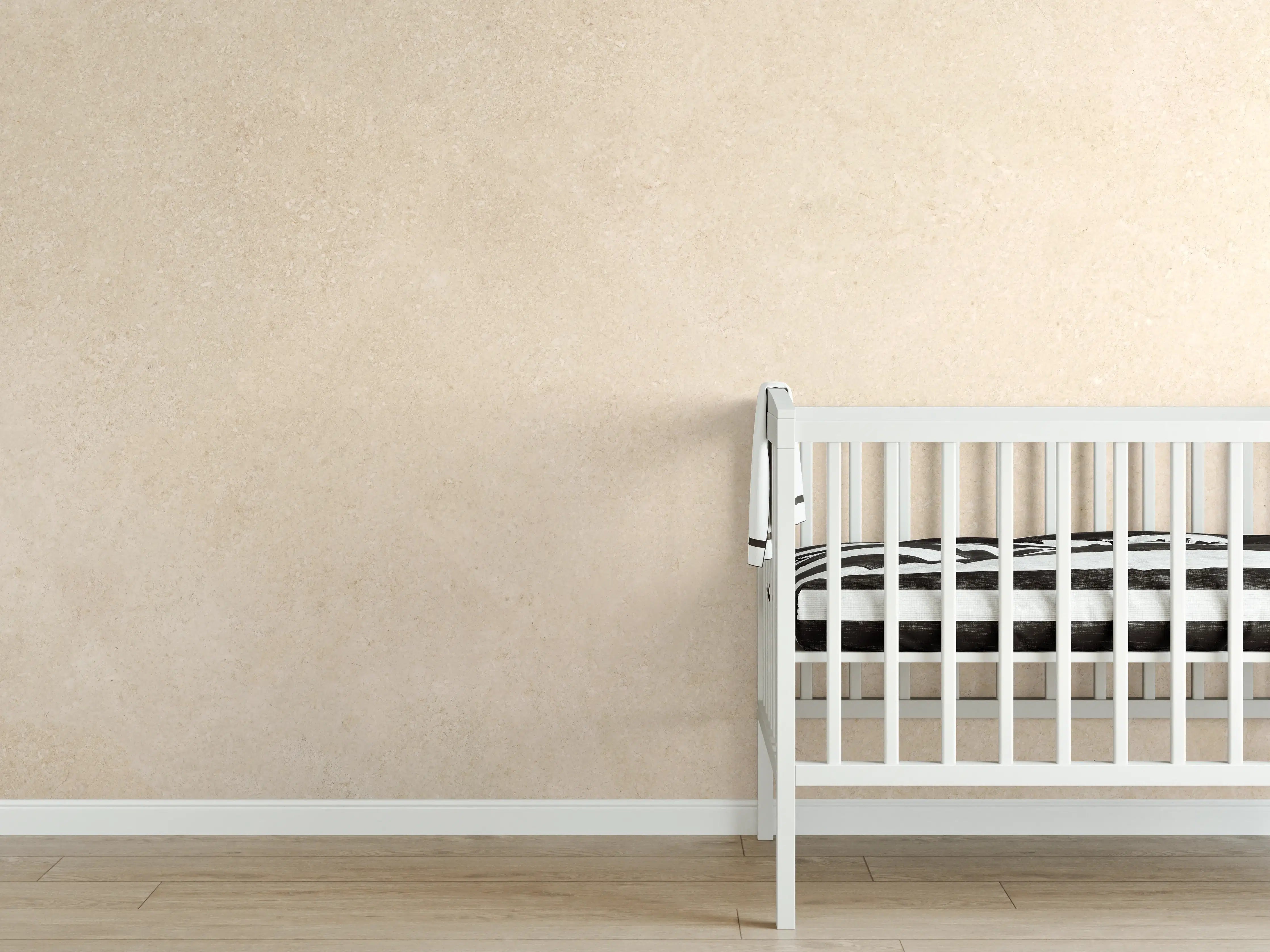 Babyzimmer Wandgestaltung - Limestone Marble Cream Texture