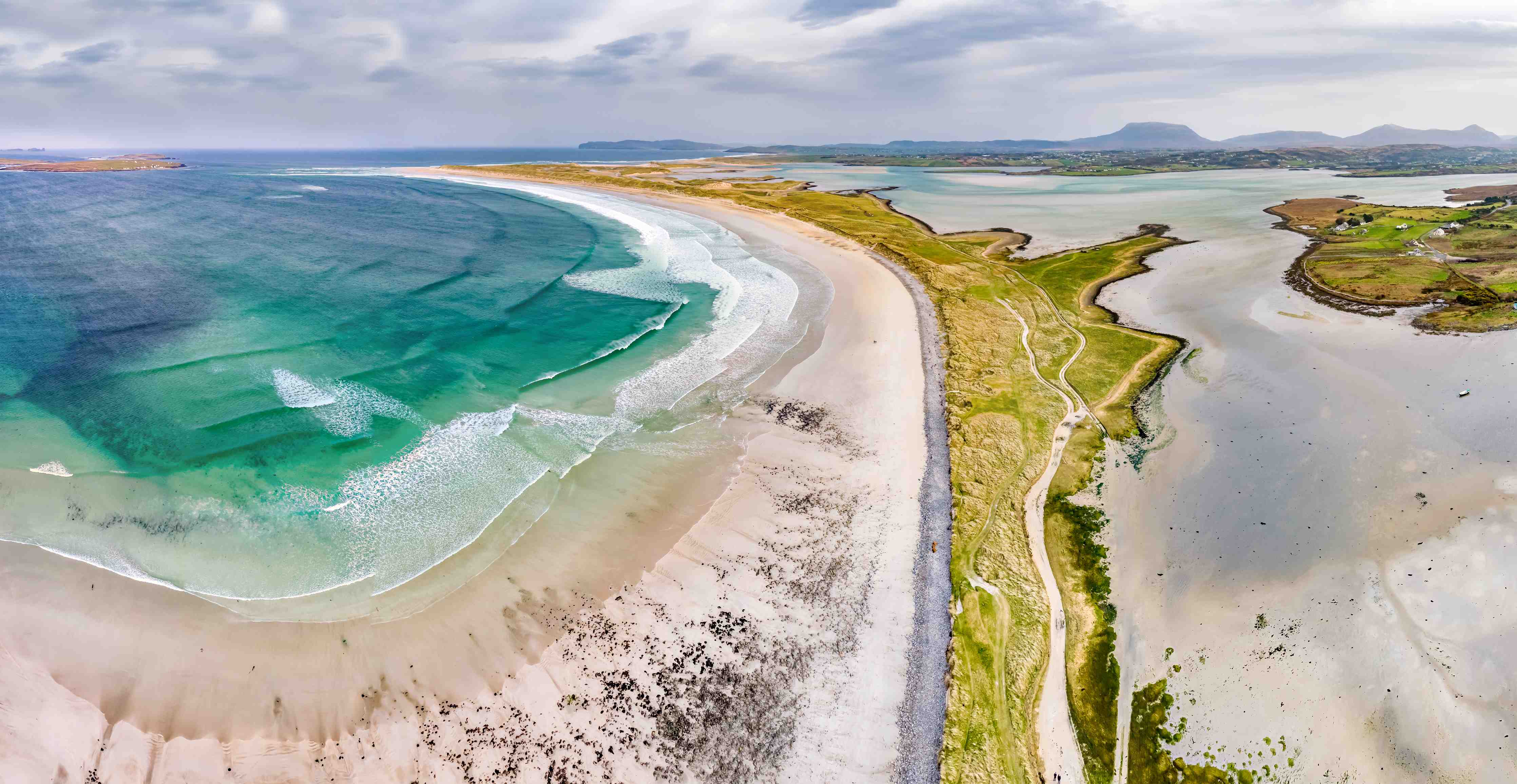 Babyzimmer Wandgestaltung-Luftaufnahme der Küste von Magheraroarty-Irland