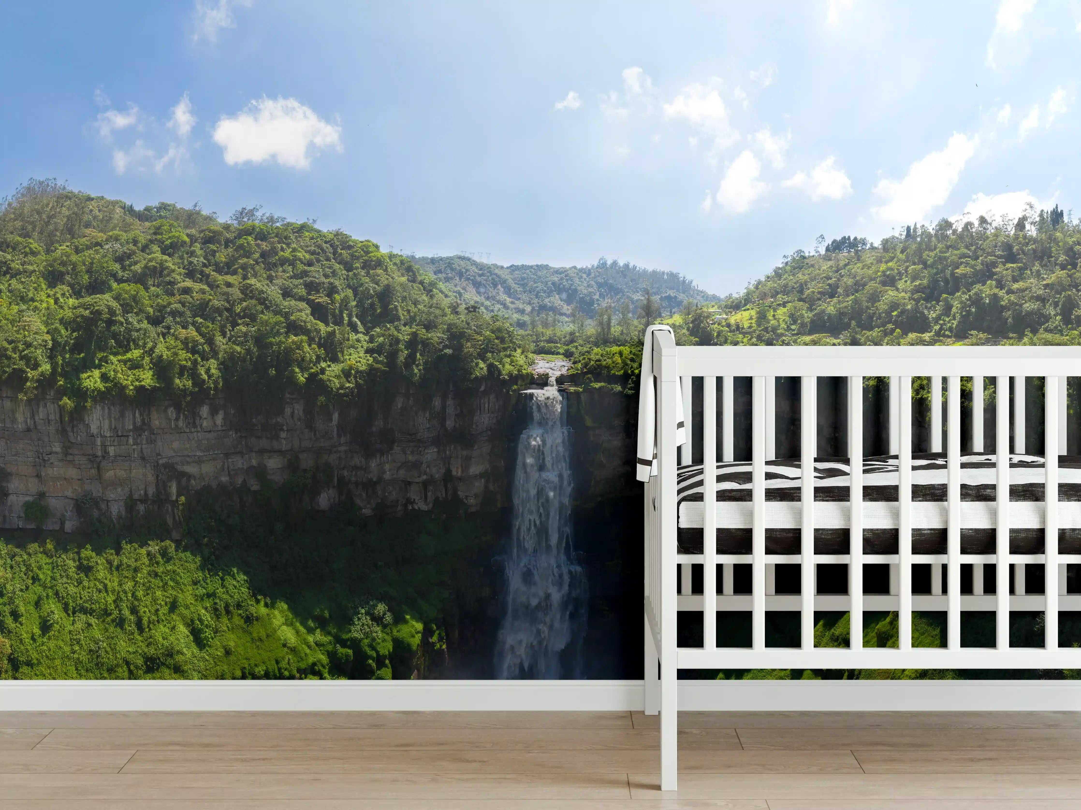 Babyzimmer Wandgestaltung - Luftaufnahme von El Salto de Tequendama