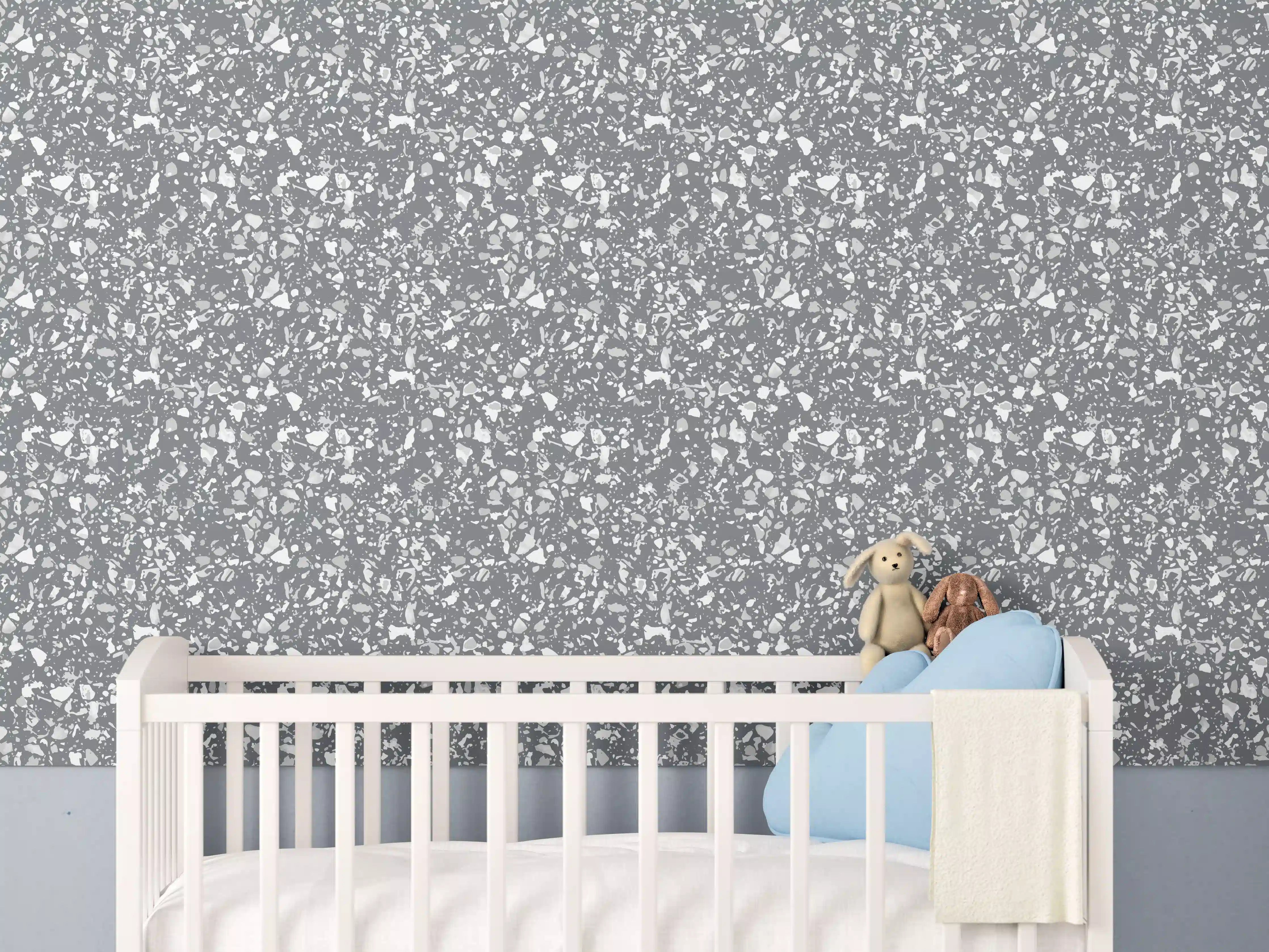 Babyzimmer Wandgestaltung - Luxus-Grau-Terrasse-Design