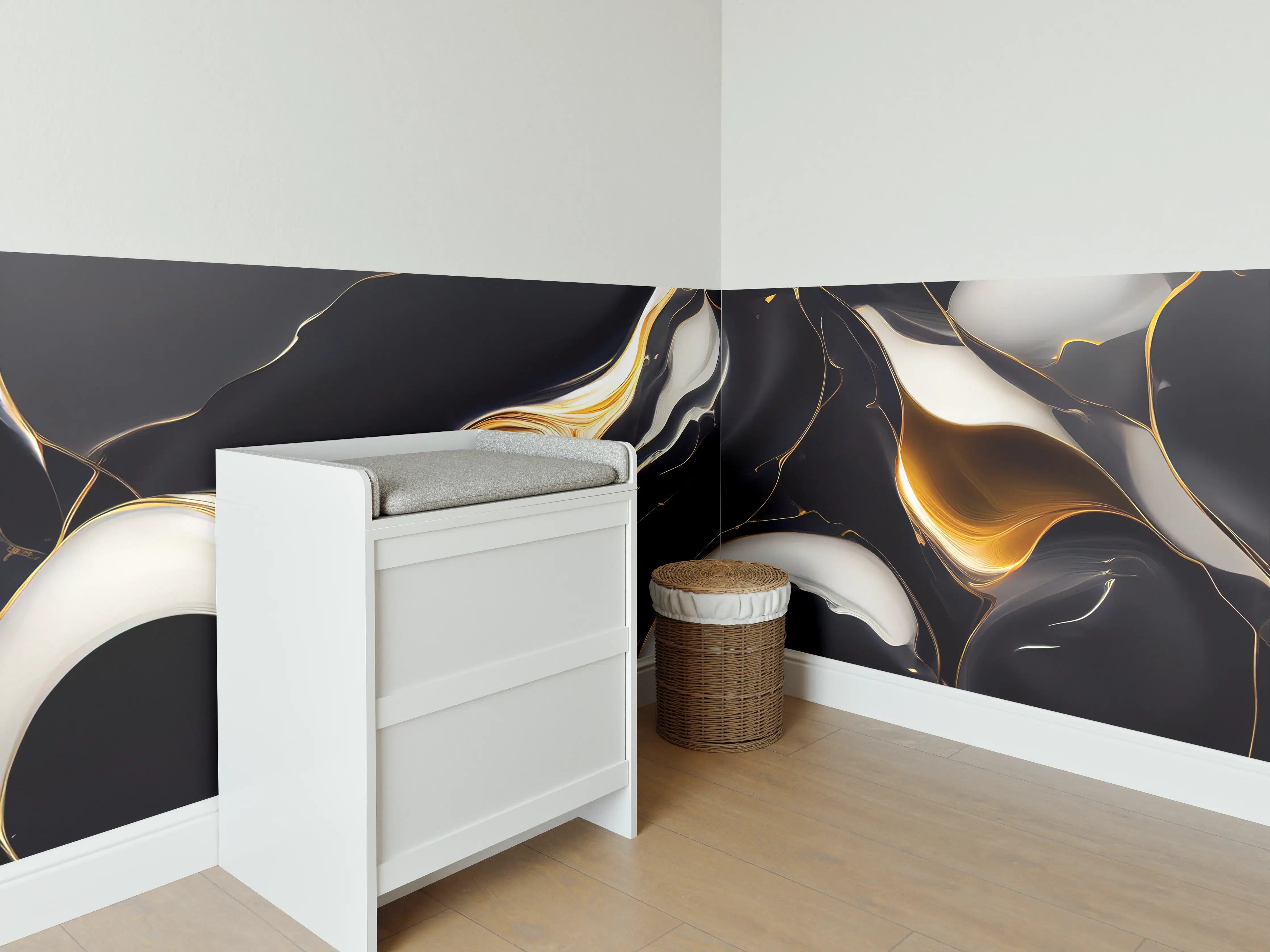Babyzimmer Wandgestaltung - Luxus-Wei-Grau-Marmor-Textur