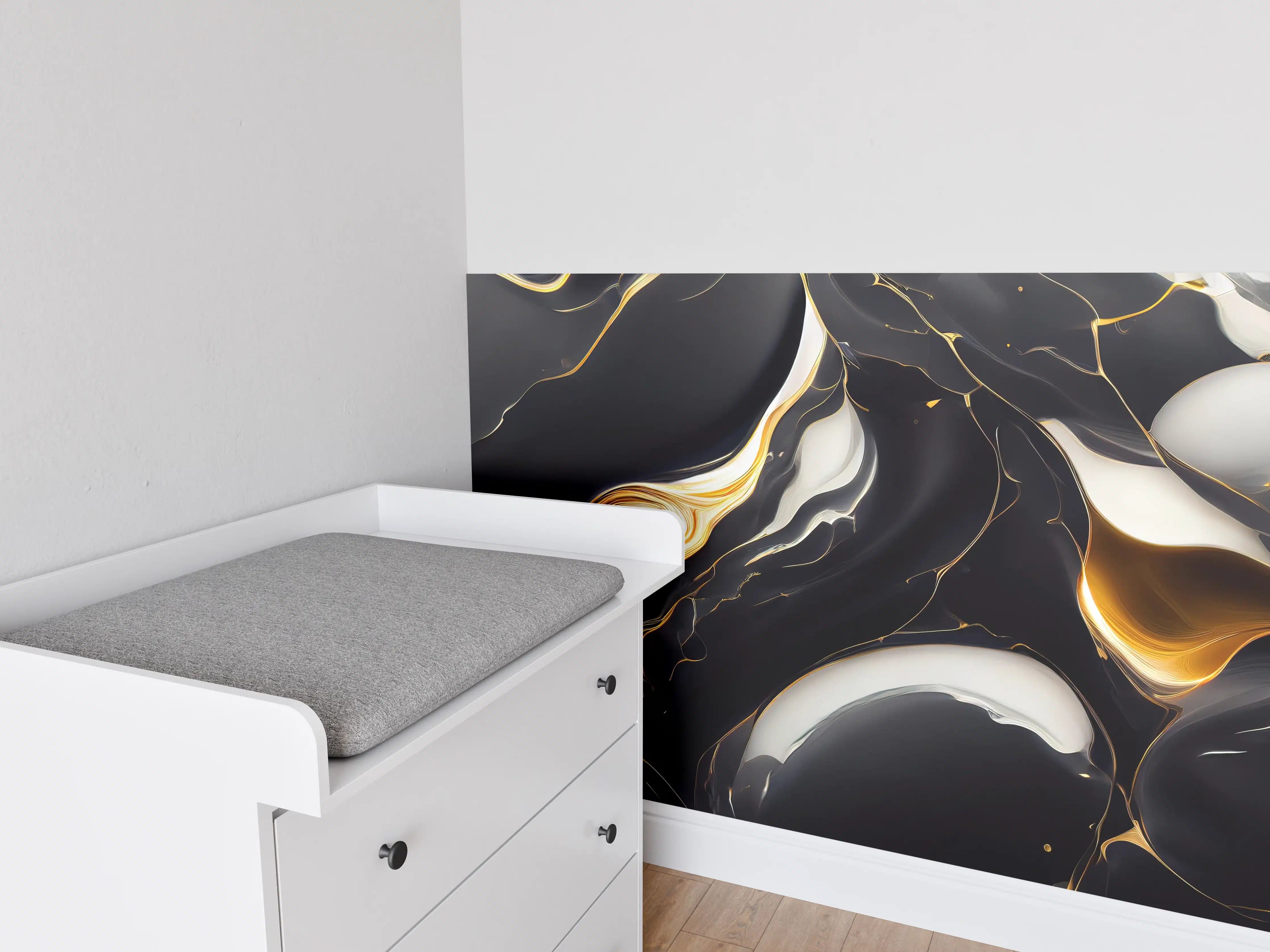 Babyzimmer Wandgestaltung - Luxus-Wei-Grau-Marmor-Textur