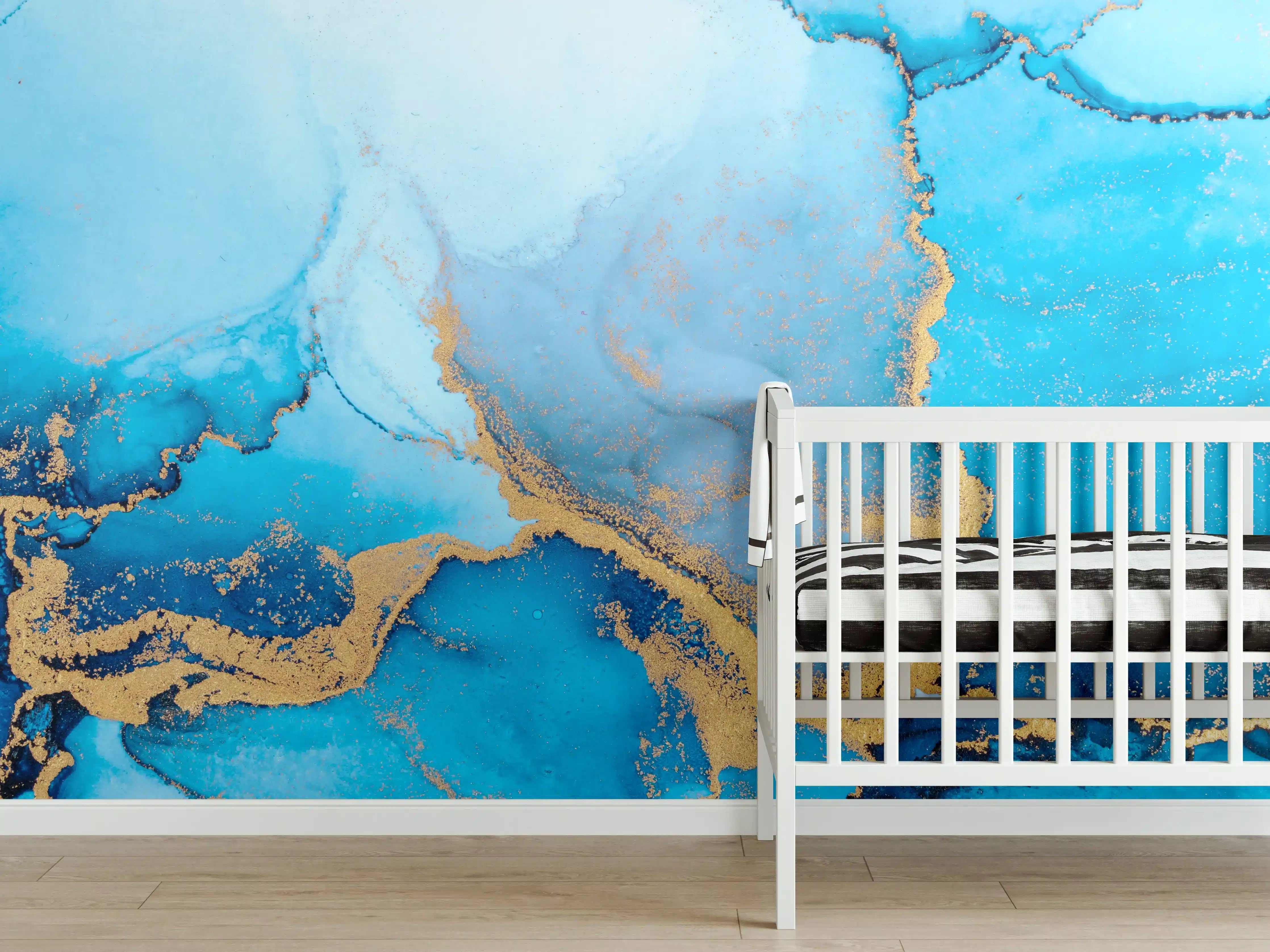 Babyzimmer Wandgestaltung - Luxus-Weib-Grau-Marmor-Textur