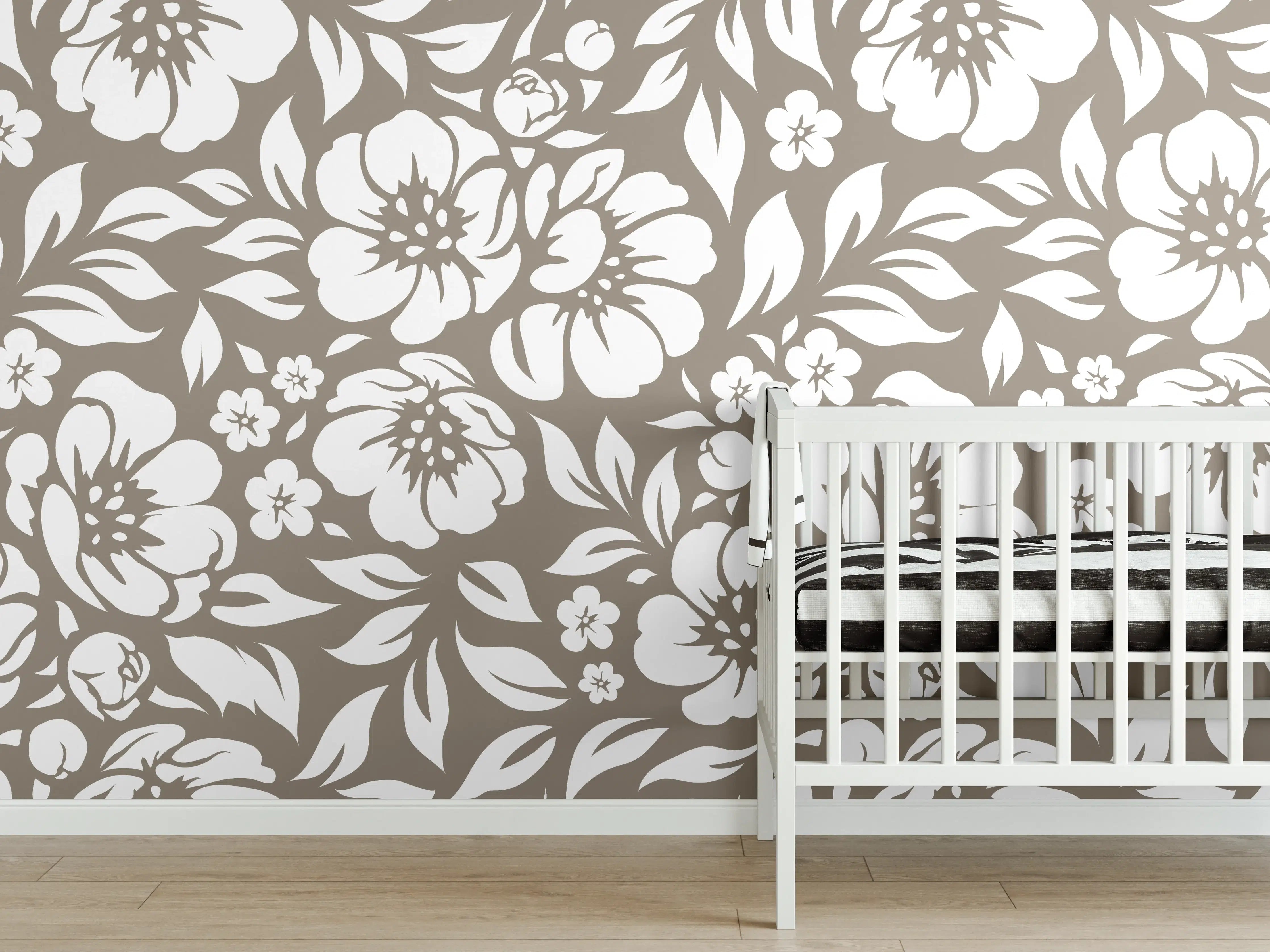 Babyzimmer Wandgestaltung - Luxusweiß-Grauer Marmor mit zarten Graunuancen