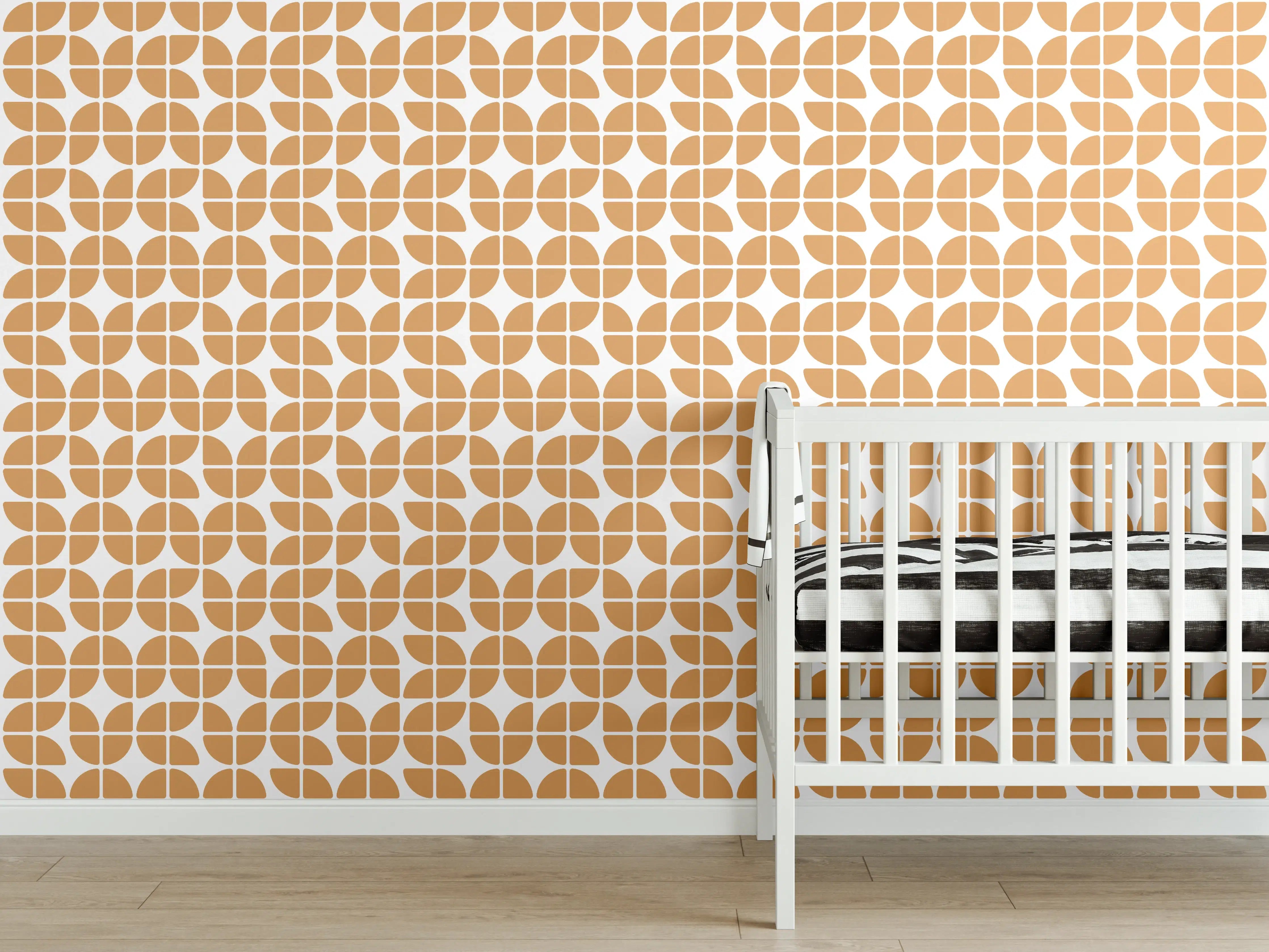 Babyzimmer Wandgestaltung - Luxusweißer Marmor mit dezenter Graunuance und Textur