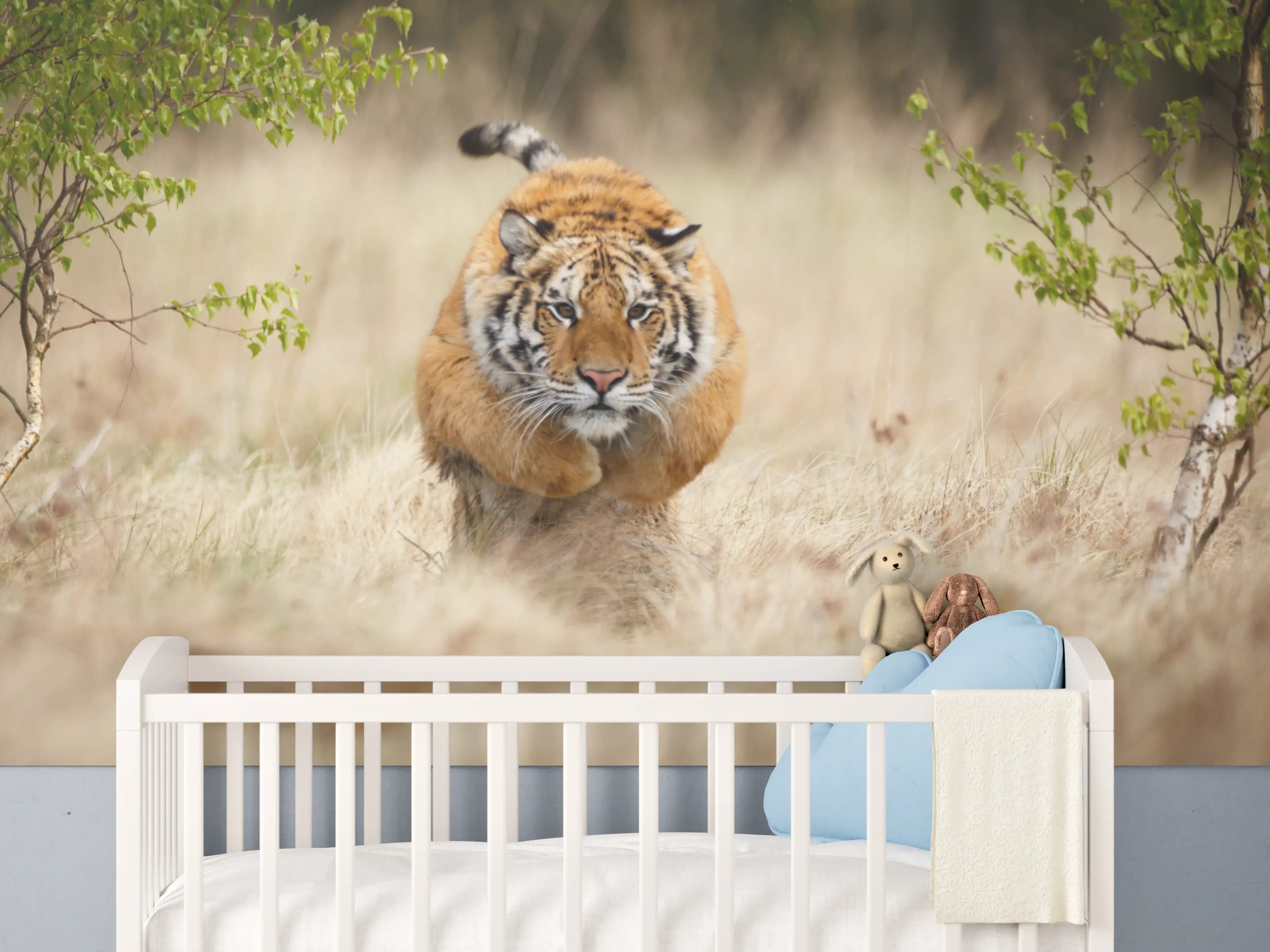 Babyzimmer Wandgestaltung - Mächtiger Sibirischer Tiger