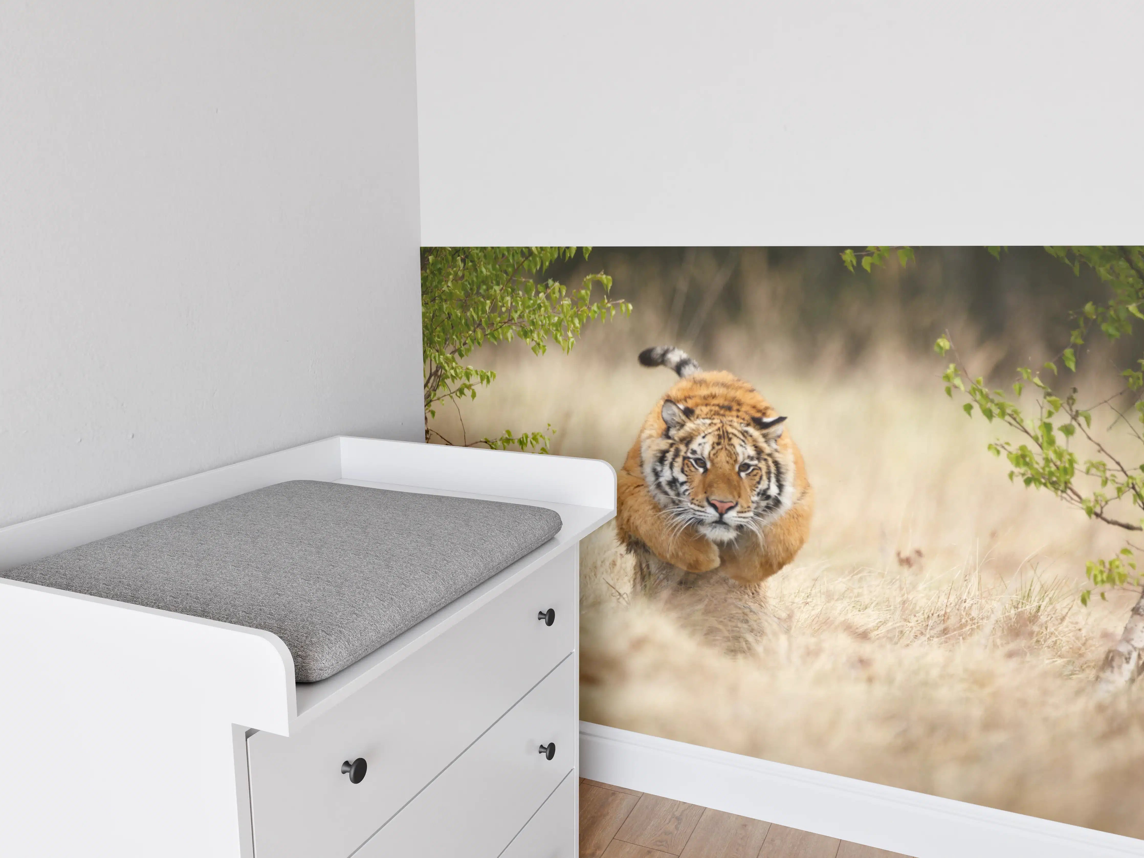 Babyzimmer Wandgestaltung - Mächtiger Sibirischer Tiger