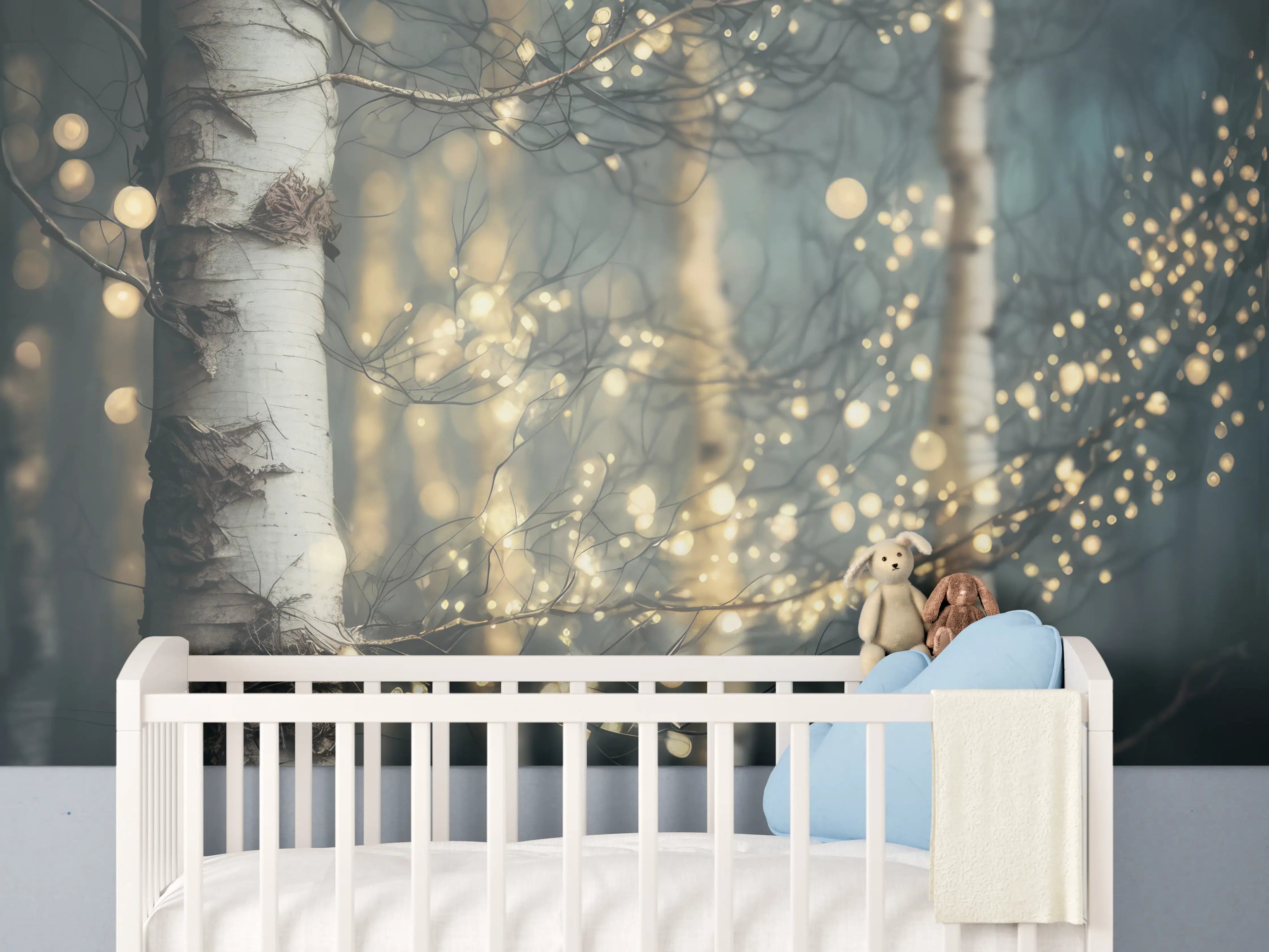 Babyzimmer Wandgestaltung - Magischer Wald