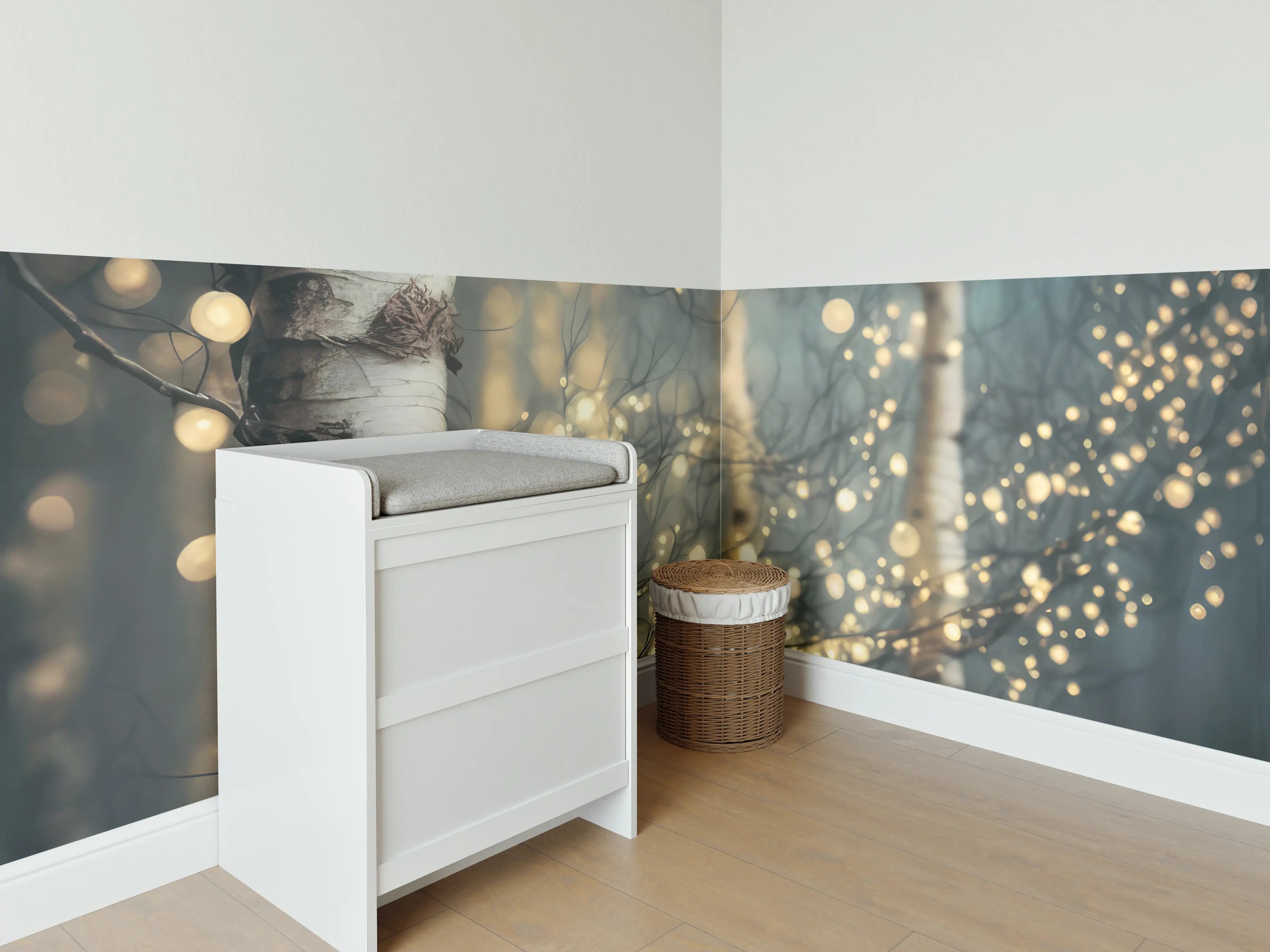 Babyzimmer Wandgestaltung - Magischer Wald