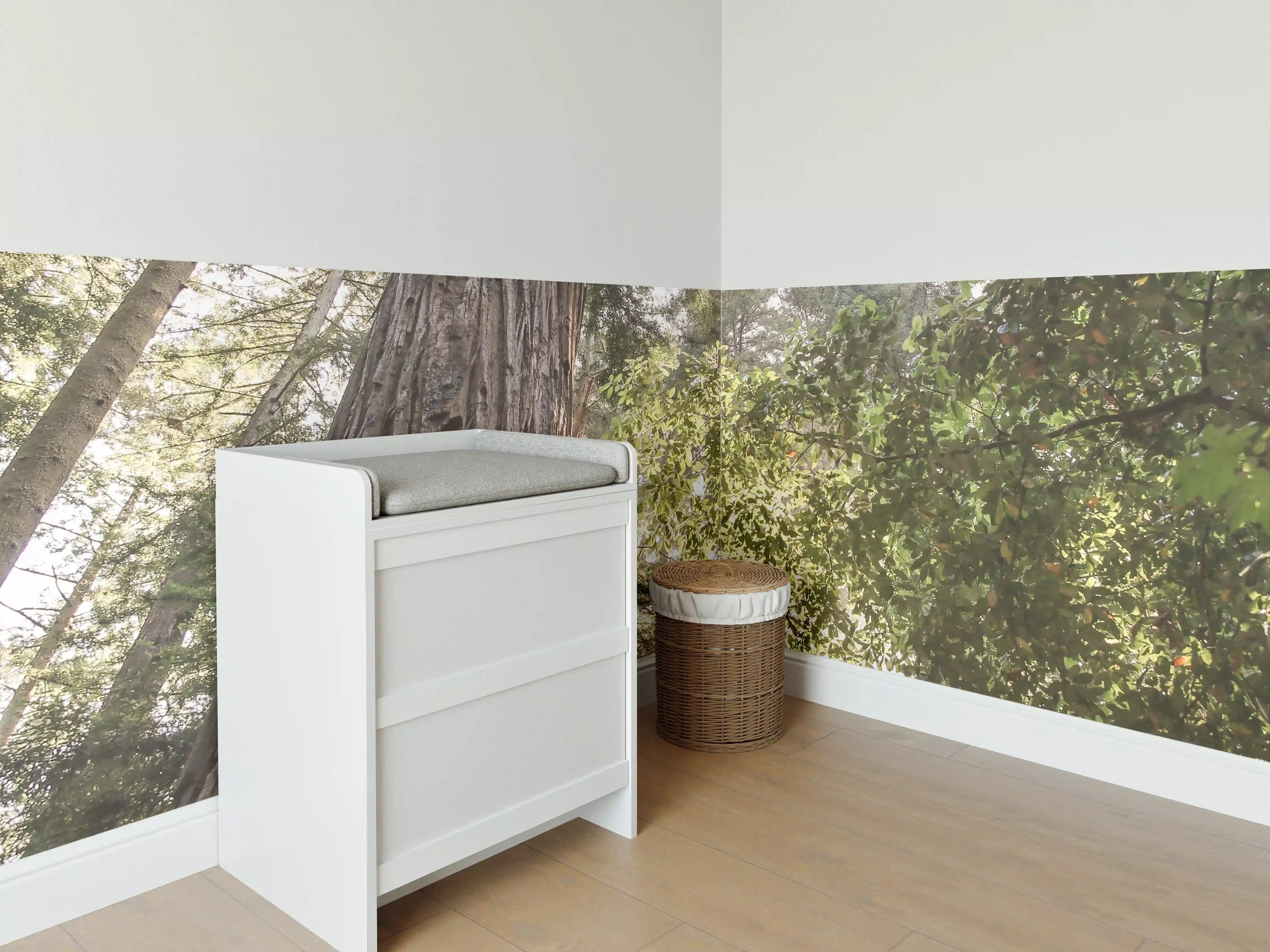 Babyzimmer Wandgestaltung - Majestätischer Baum im Sonnenlicht
