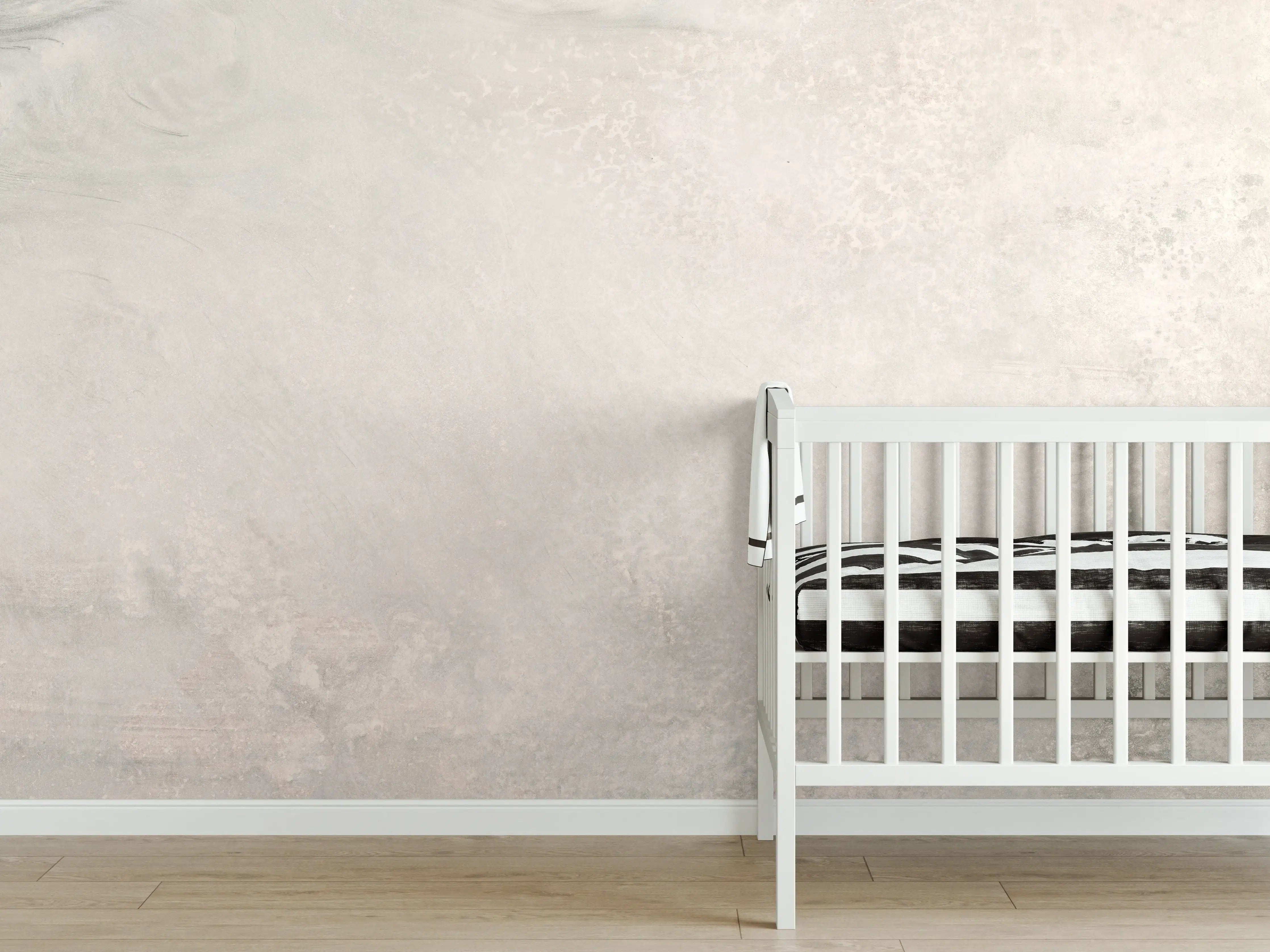 Babyzimmer Wandgestaltung - Marmor Stein Textur