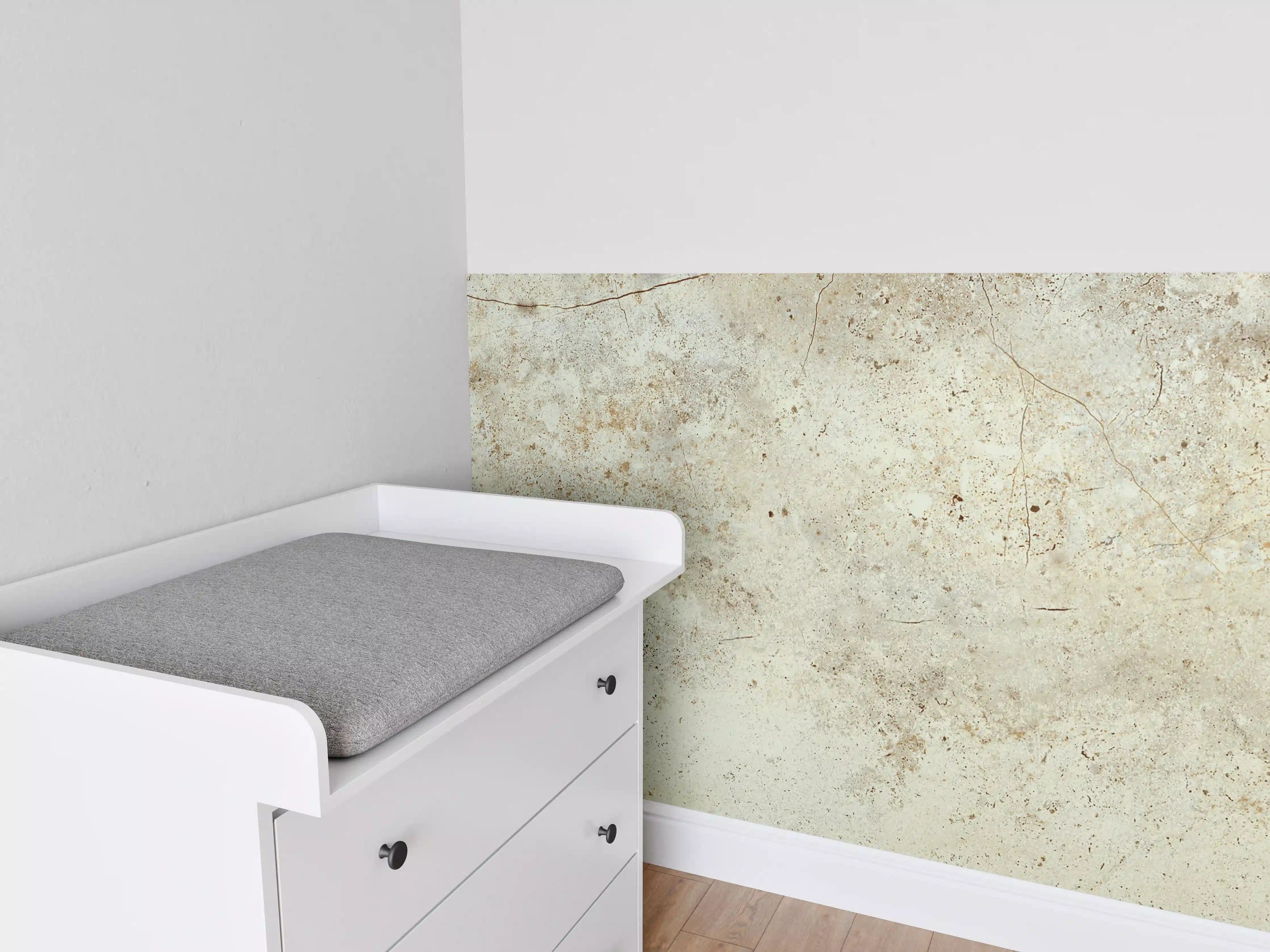 Babyzimmer Wandgestaltung - Marmor Textur hell